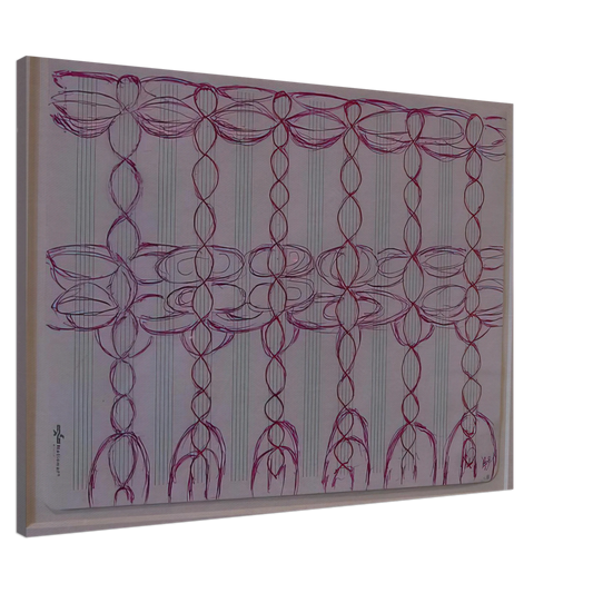 Louise Bourgeois - CHANGE THE DIRECTION OF THE MUSIC STAFF Canvas - 20x30 cm / 8x12 inches-canvas