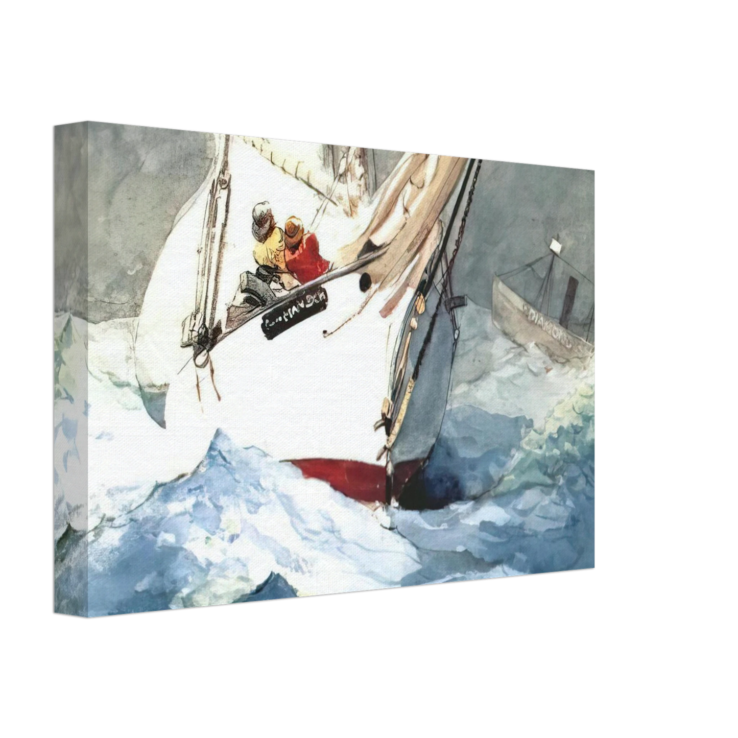 Winslow Homer - DIAMOND SHOAL Canvas - 40x60 cm / 16x24 inches-canvas