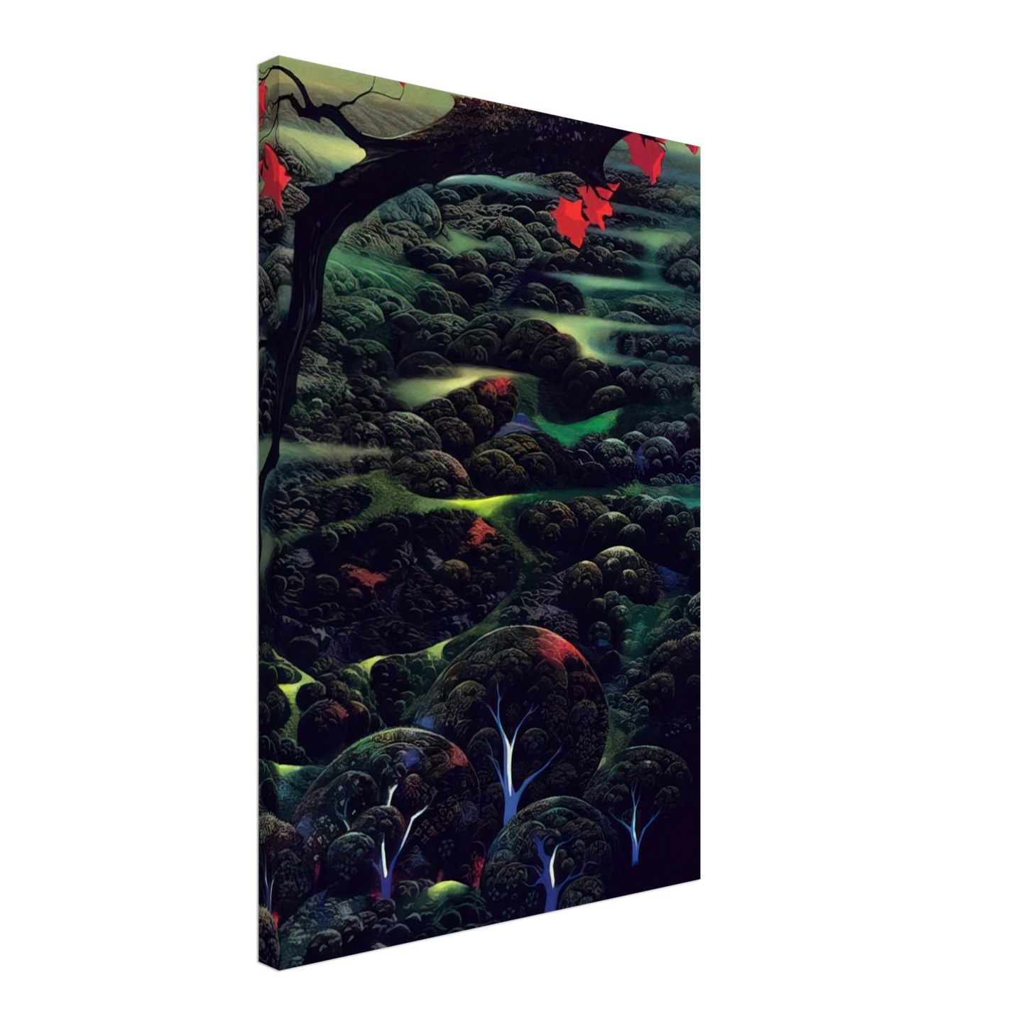 Eyvind Earle - California Memories Canvas - 70x100 cm / 28x40 inches-canvas