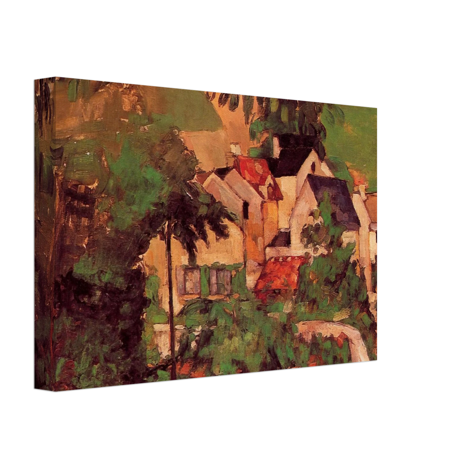 Paul Cezanne - Etude - Paysage a Auvers Canvas - 70x100 cm / 28x40 inches-canvas