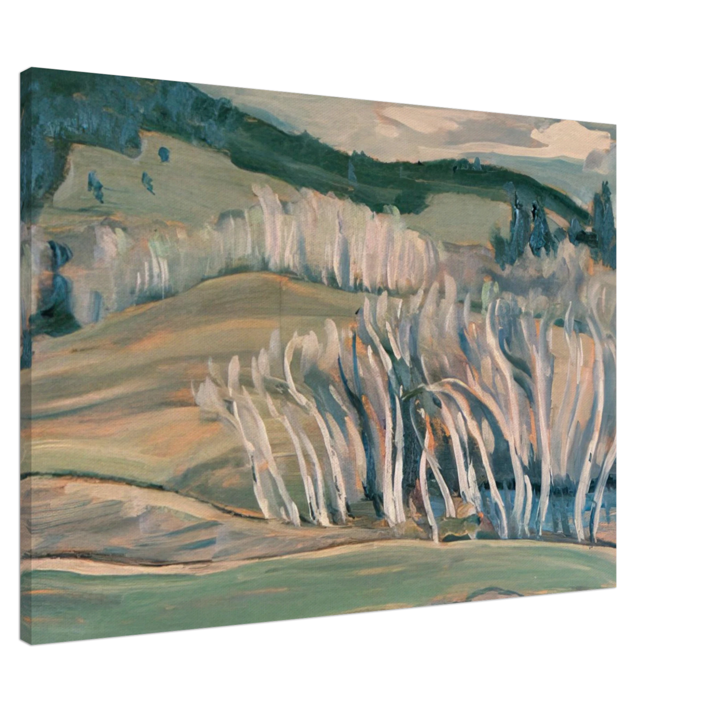A.Y. Jackson - Spring, Caribou Country - 1949 Canvas - 20x30 cm / 8x12 inches-canvas