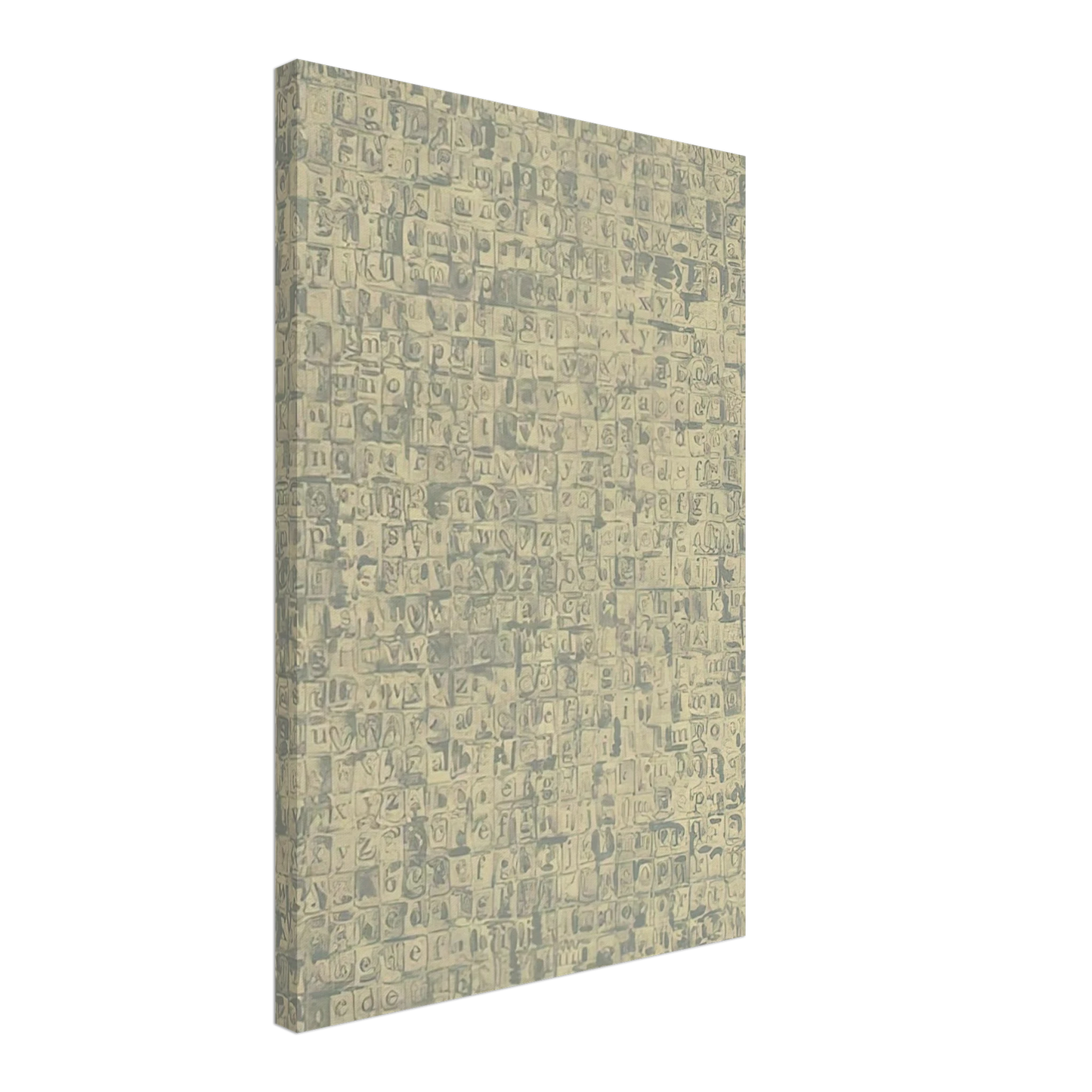 Jasper Johns - GRAY ALPHABETS ULAE 57 1968 Canvas - 70x100 cm / 28x40 inches-canvas