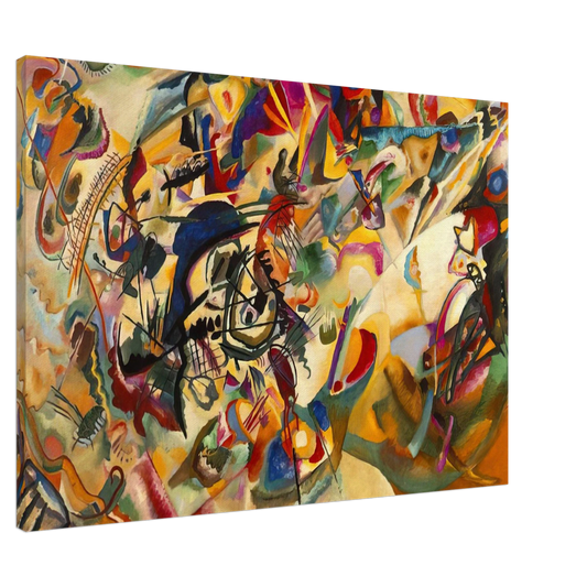 Wassily Kandinsky - COMPOSITION VII 1913 Canvas - 20x30 cm / 8x12 inches-canvas