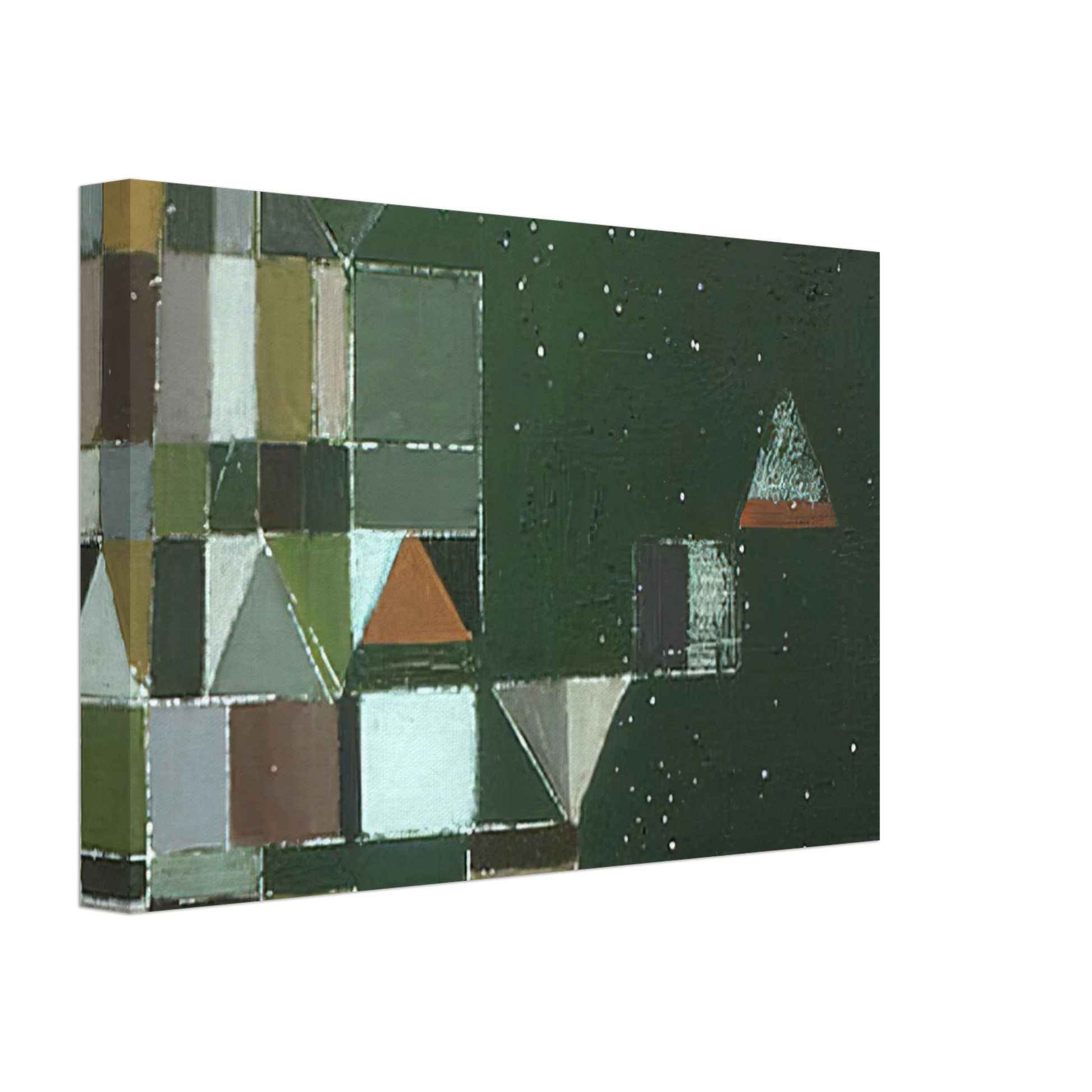 Victor Pasmore - SQUARE MOTIF GREEN LILAC 1948 Canvas - 70x100 cm / 28x40 inches-canvas