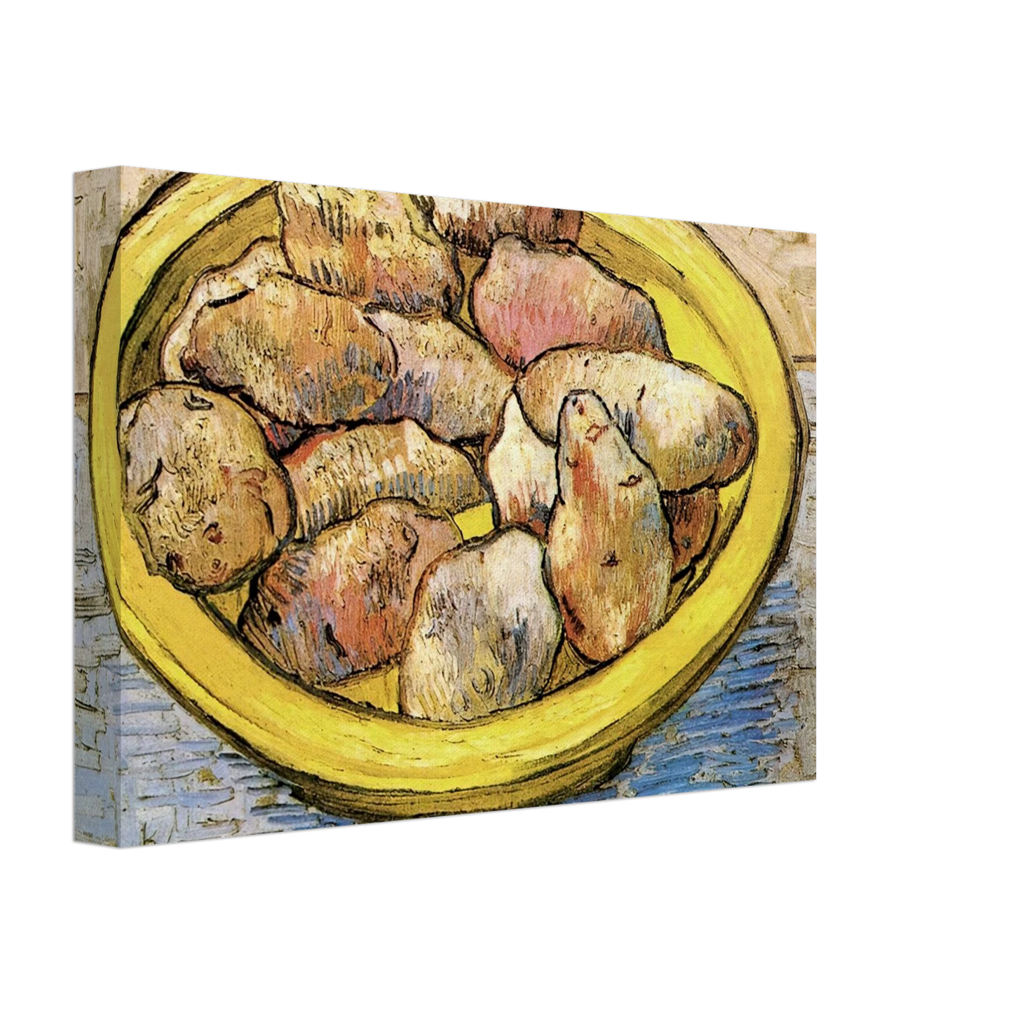 Vincent van Gogh - Still Life Potatoes in a Yellow Dish Canvas - 40x60 cm / 16x24 inches-canvas