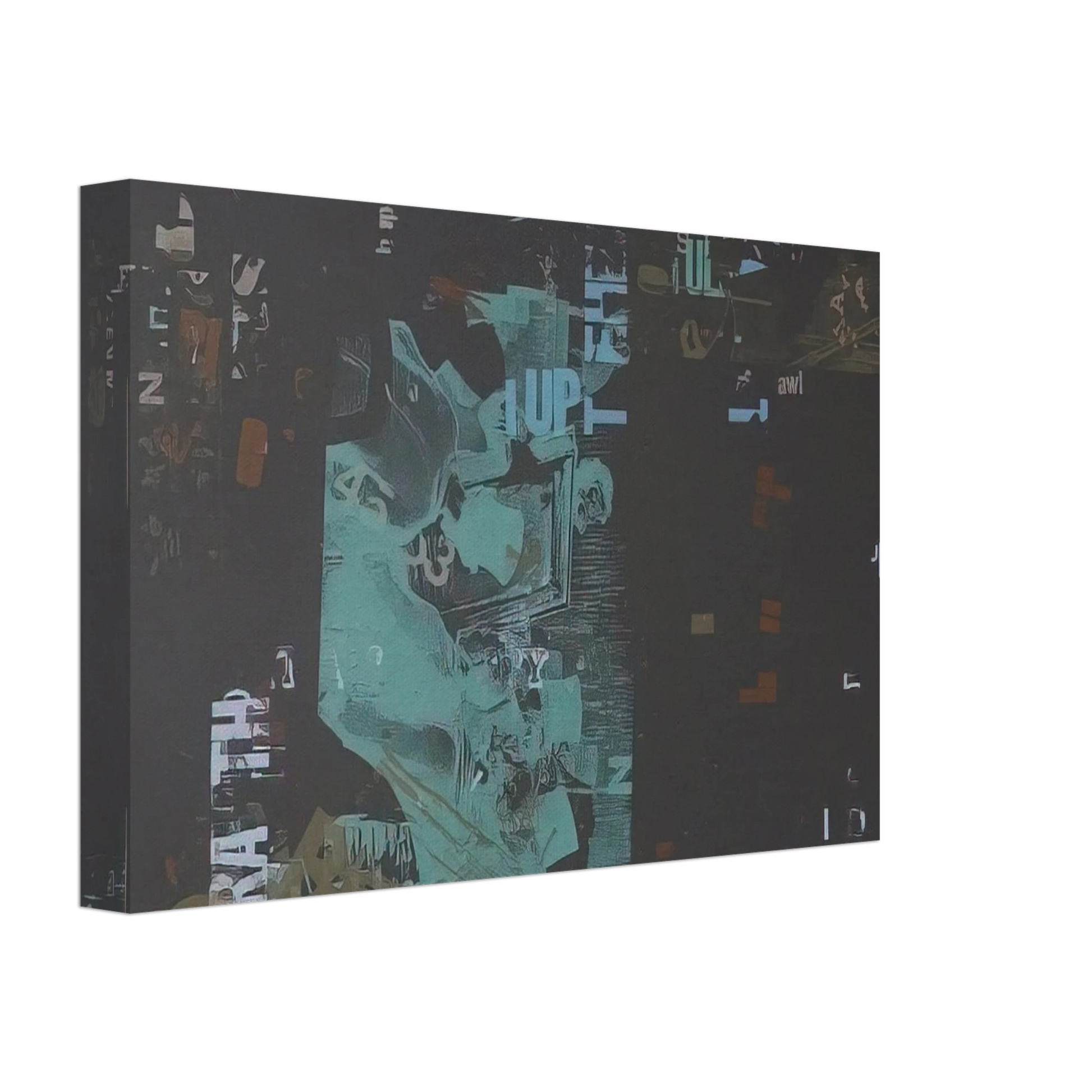 John Cage - Not Wanting to Say Anything About Marcel Detail - 1969 Canvas - 40x60 cm / 16x24 inches-canvas