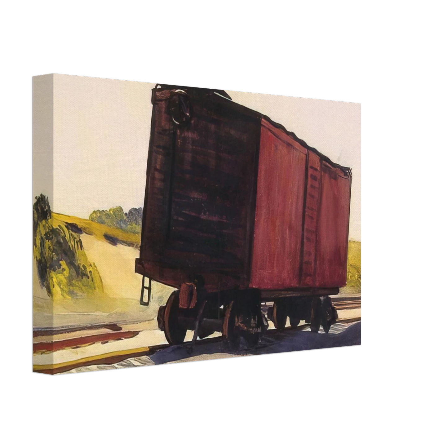 Edward Hopper - Freight Car at Truro Canvas - 70x100 cm / 28x40 inches-canvas