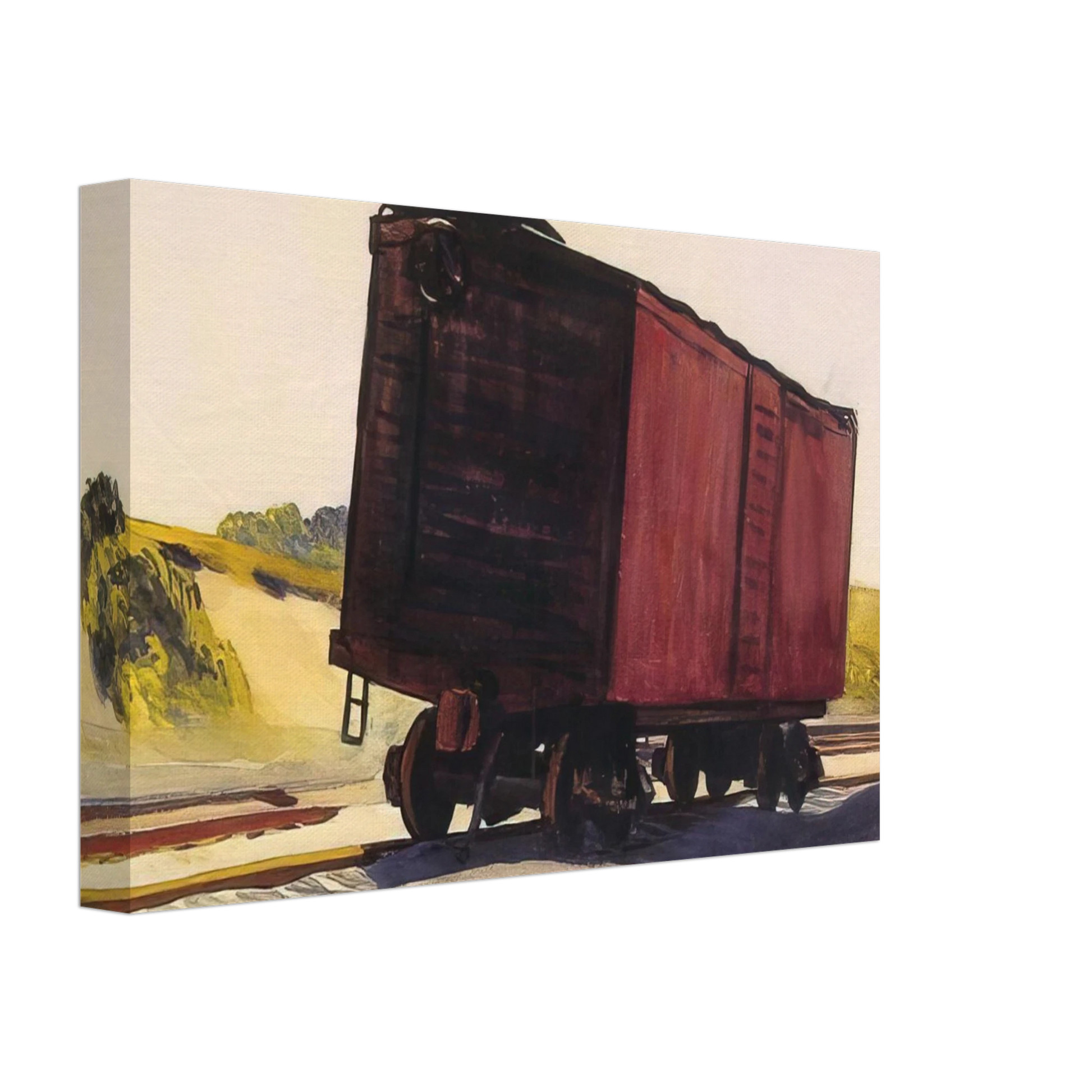 Edward Hopper - Freight Car at Truro Canvas - 70x100 cm / 28x40 inches-canvas