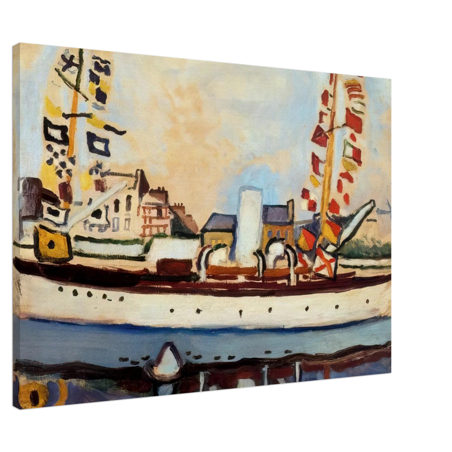Raoul Dufy - THE ENGLISH YACHT 1906 Canvas - 20x30 cm / 8x12 inches-canvas
