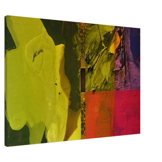 Sam Gilliam - Sea Color Canvas - 20x30 cm / 8x12 inches-canvas