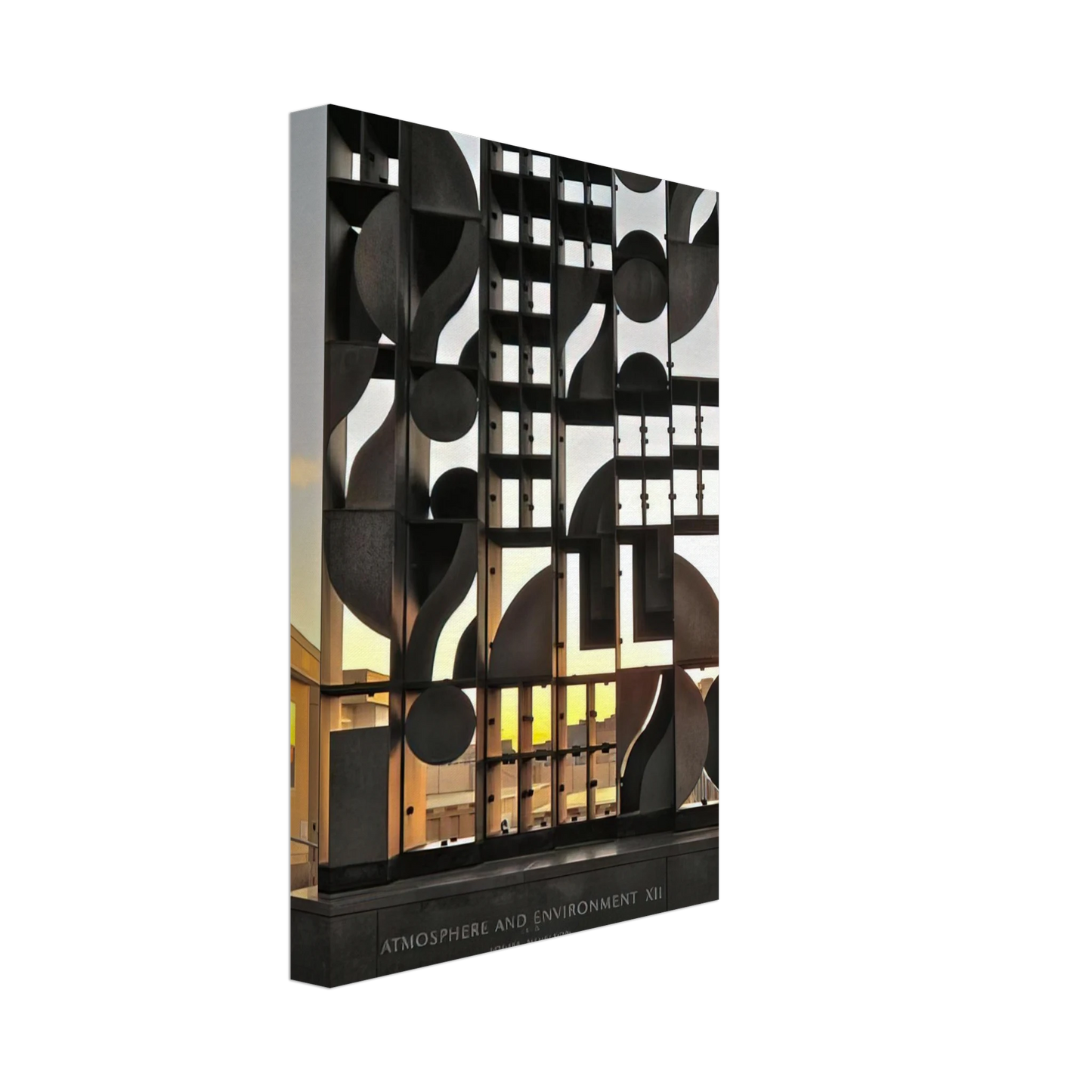 Louise Nevelson - ATMOSHERE AND ENVIRONMENT XII 1970 Canvas - 40x60 cm / 16x24 inches-canvas