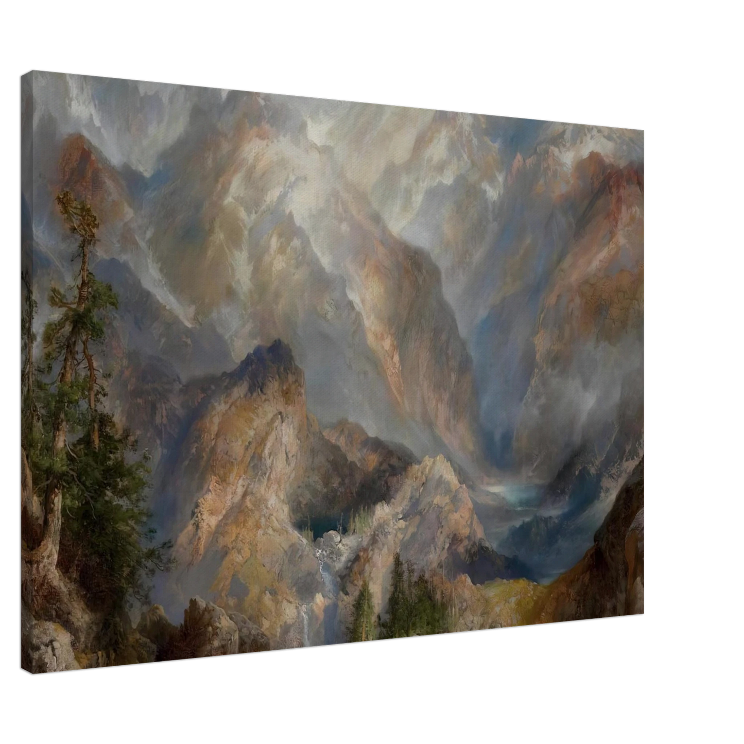Thomas Moran - Morning in the Sierras, Nevada Canvas - Default Title-canvas