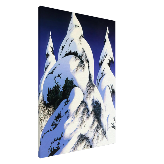 Eyvind Earle - Snow Trees Canvas - 20x30 cm / 8x12 inches-canvas