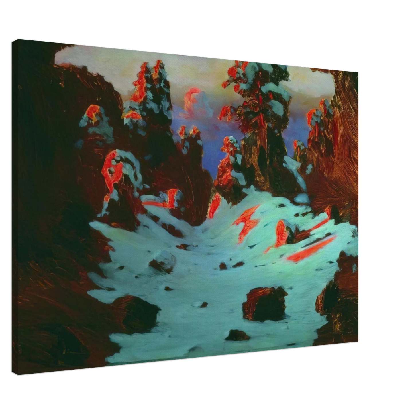 Arkhyp Kuindzhi - Sunset Effect Canvas - 20x30 cm / 8x12 inches-canvas