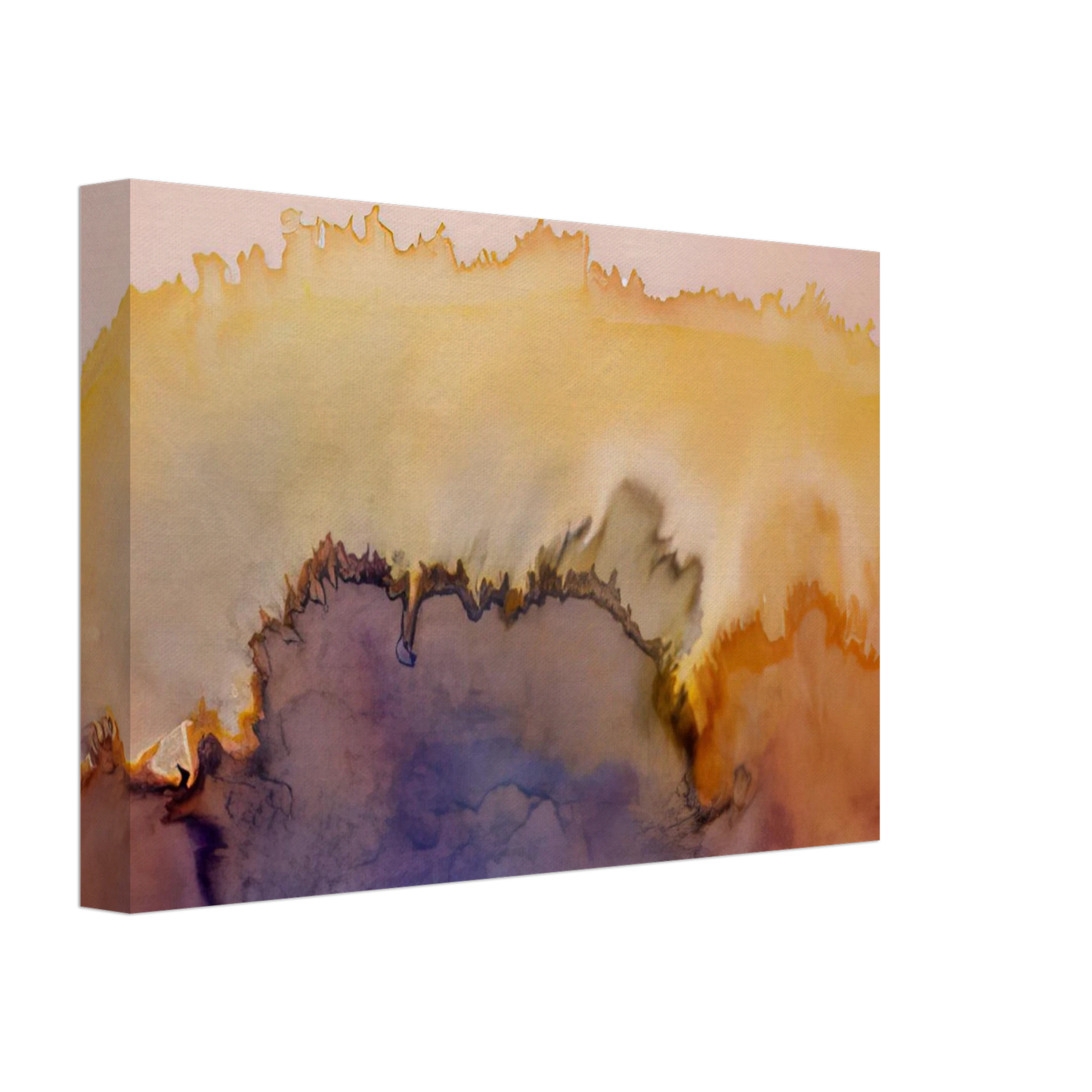 Ronnie Landfield - House by the Ocean - 1978 Canvas - 40x60 cm / 16x24 inches-canvas