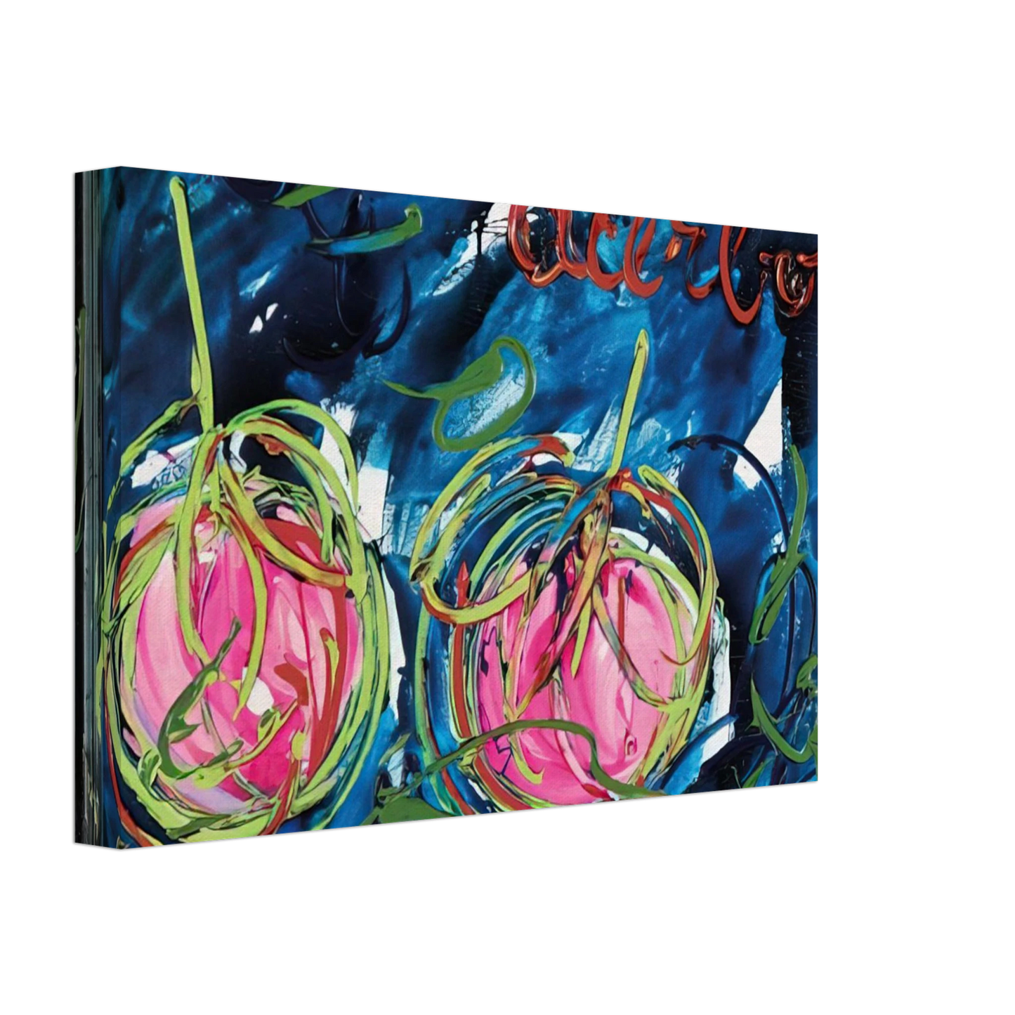 Mario Schifano - Acerbo - 1984 Canvas - 40x60 cm / 16x24 inches-canvas