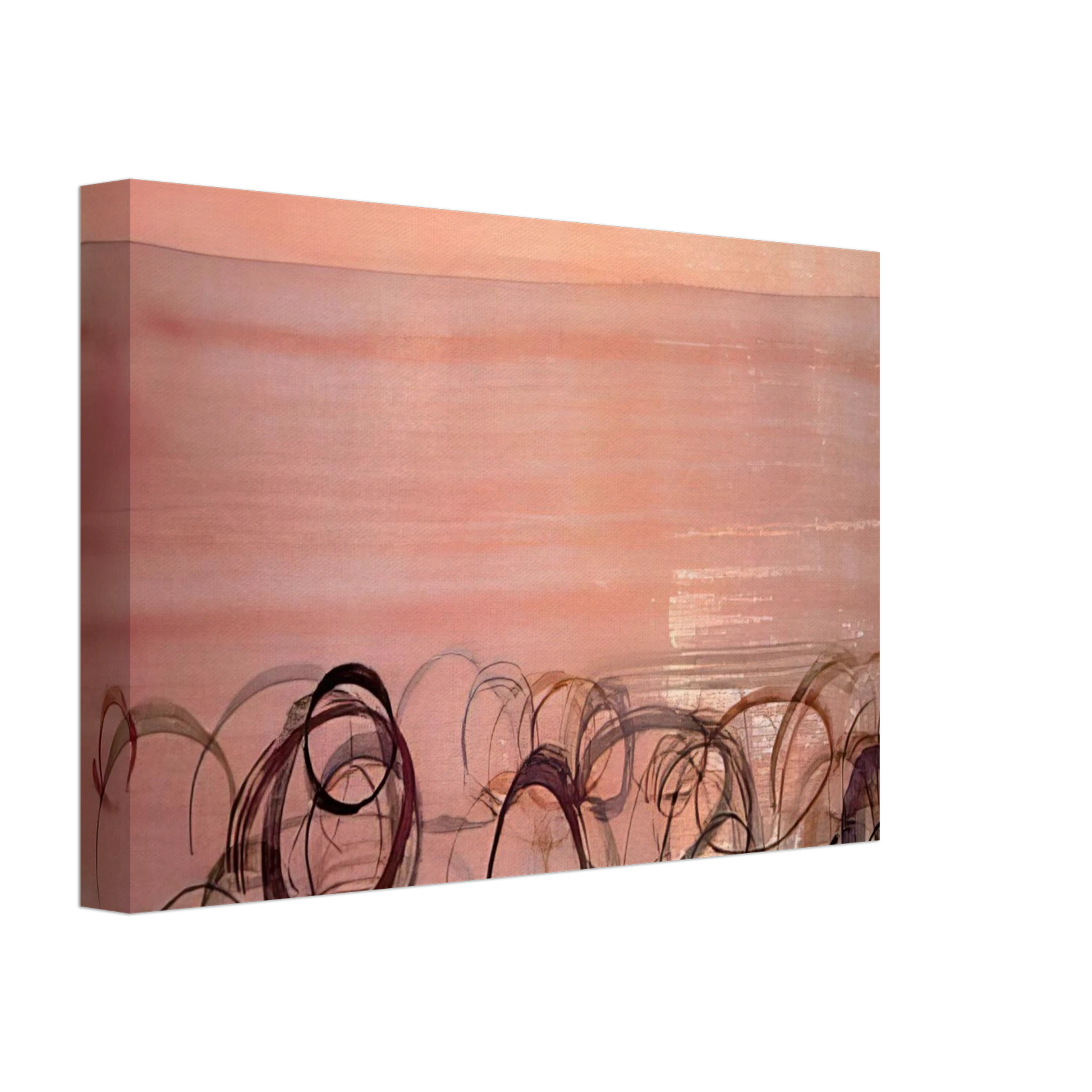 John Cage - New River Watercolor, Series IV, #4 - 1988 Canvas - 70x100 cm / 28x40 inches-canvas