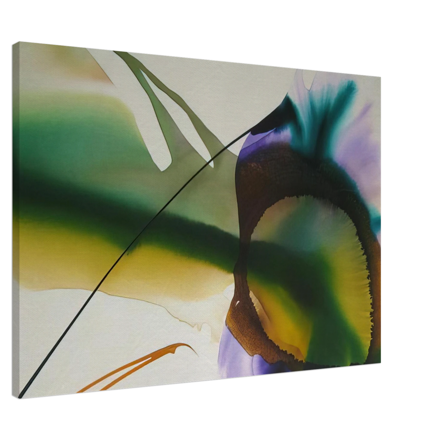 Paul Jenkins - Phenomena Amber Sight Canvas - 20x30 cm / 8x12 inches-canvas