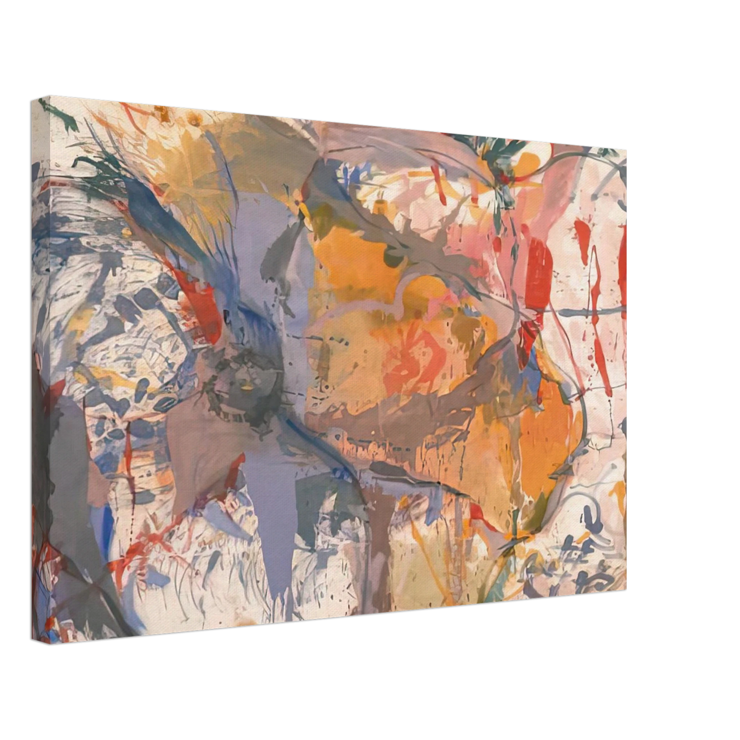 Helen Frankenthaler - Before the Caves, 1958- Canvas - 40x60 cm / 16x24 inches-canvas