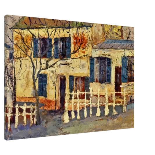 Maurice Utrillo - LAPIN AGILE 1 Canvas - 20x30 cm / 8x12 inches-canvas