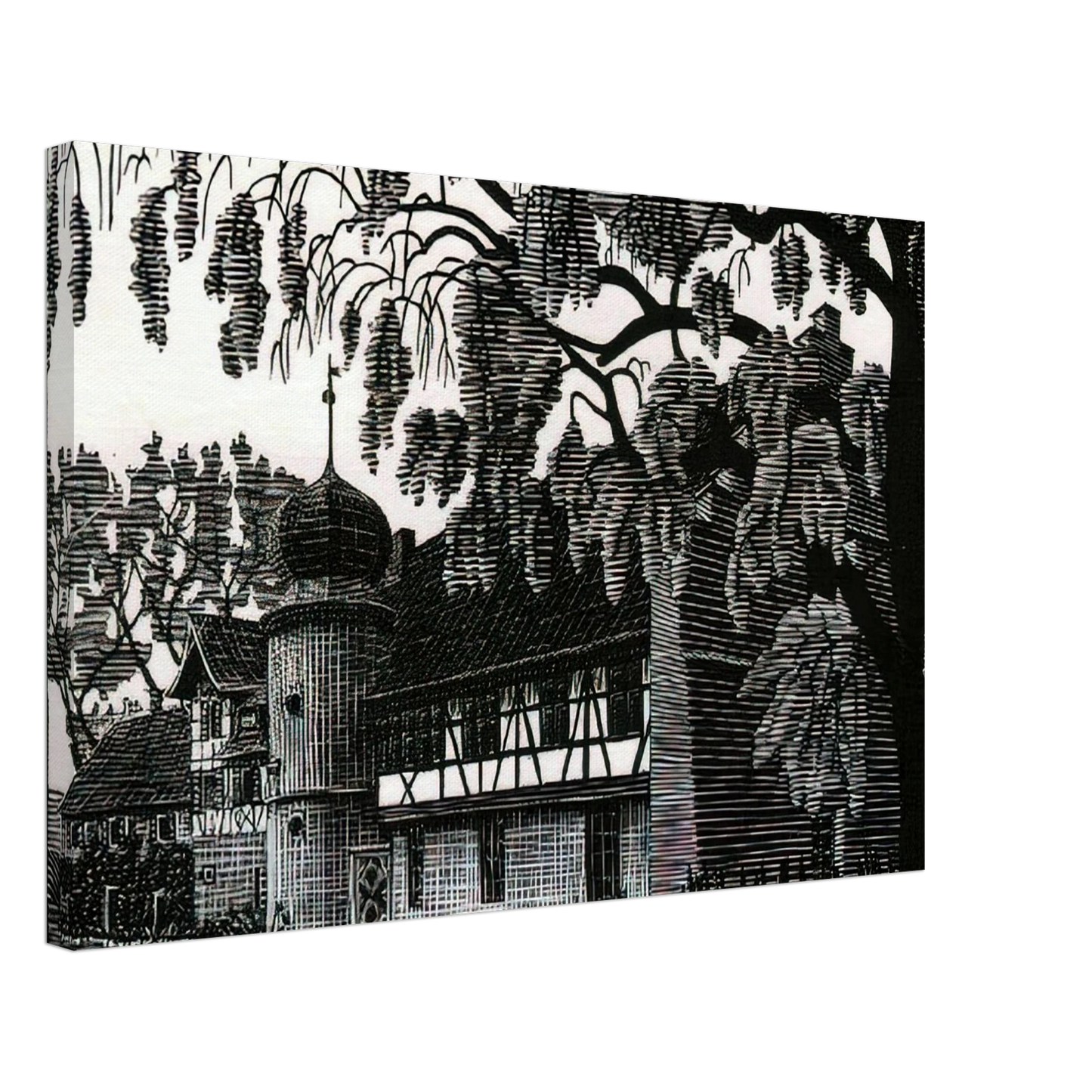 MC Escher - ESCHER (12) Canvas - 70x100 cm / 28x40 inches-canvas