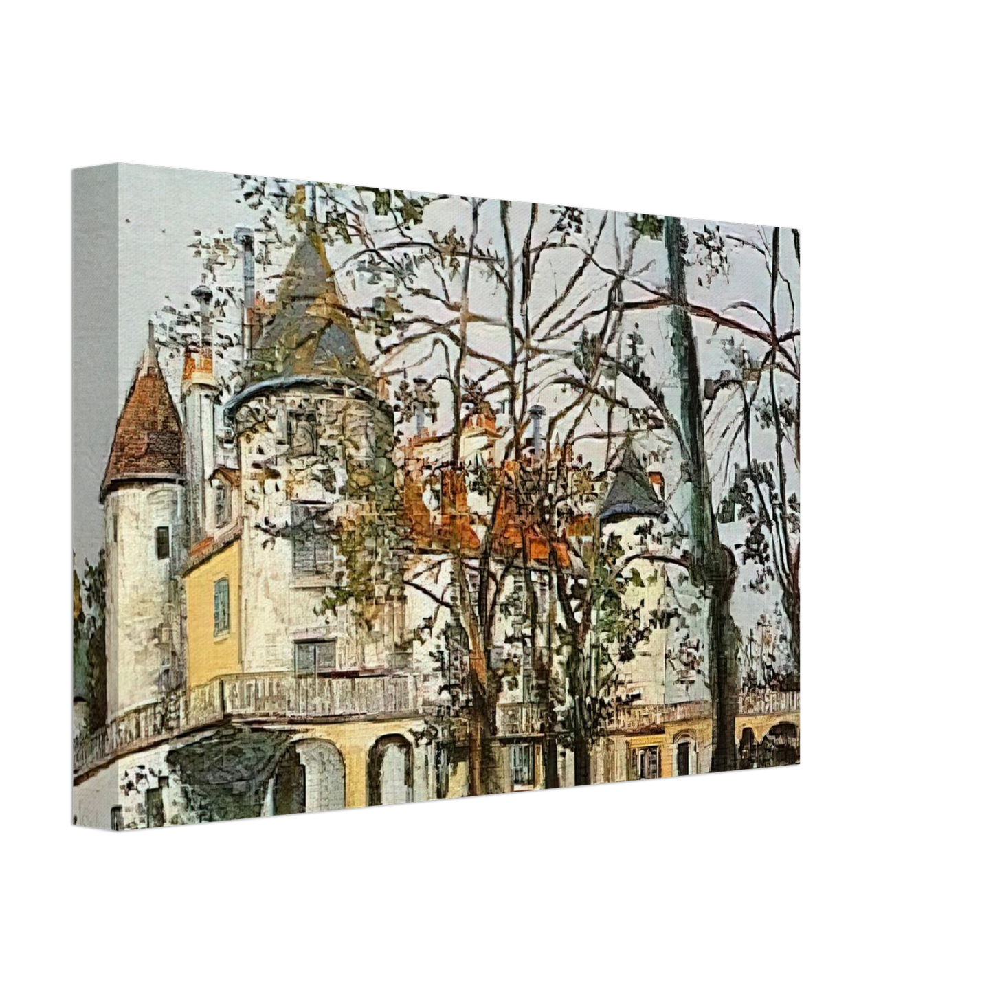 Maurice Utrillo - THE CASTLE Canvas - 70x100 cm / 28x40 inches-canvas