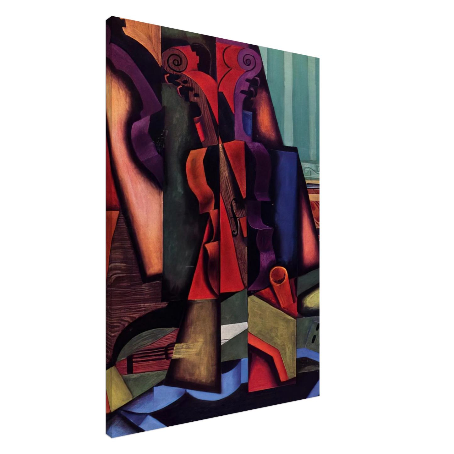 Juan Gris - VIOLIN AND GUITAR 1913 Canvas - 20x30 cm / 8x12 inches-canvas
