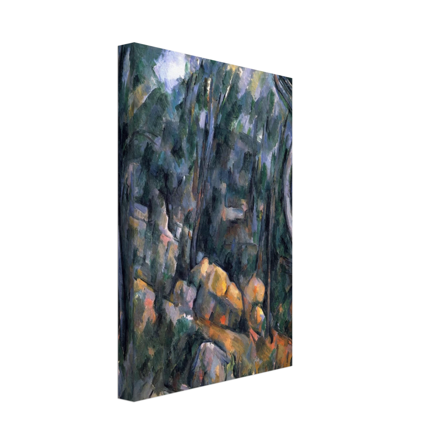 Paul Cezanne - Forest near the rocky caves above the Chateau Noir Canvas - 40x60 cm / 16x24 inches-canvas