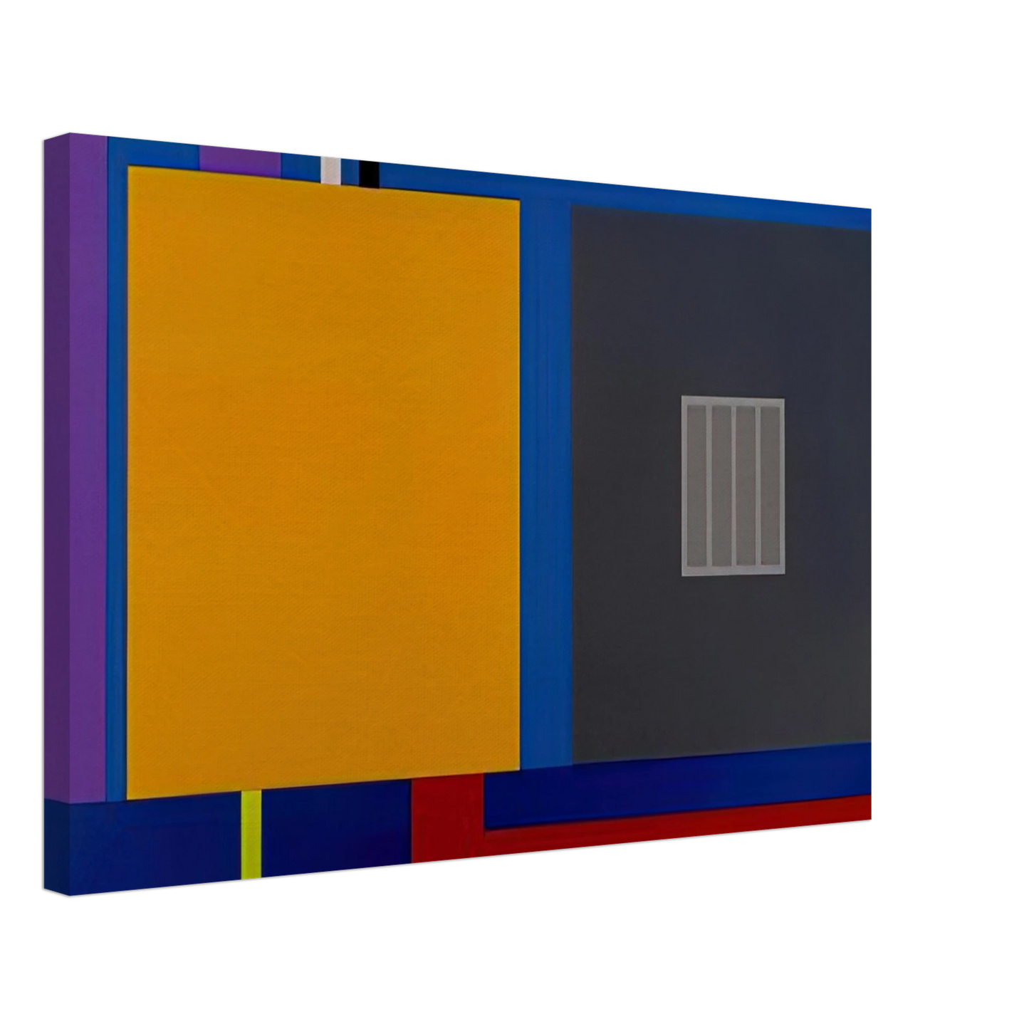 Peter Halley - A Perfect World - 1993 Canvas - 70x100 cm / 28x40 inches-canvas