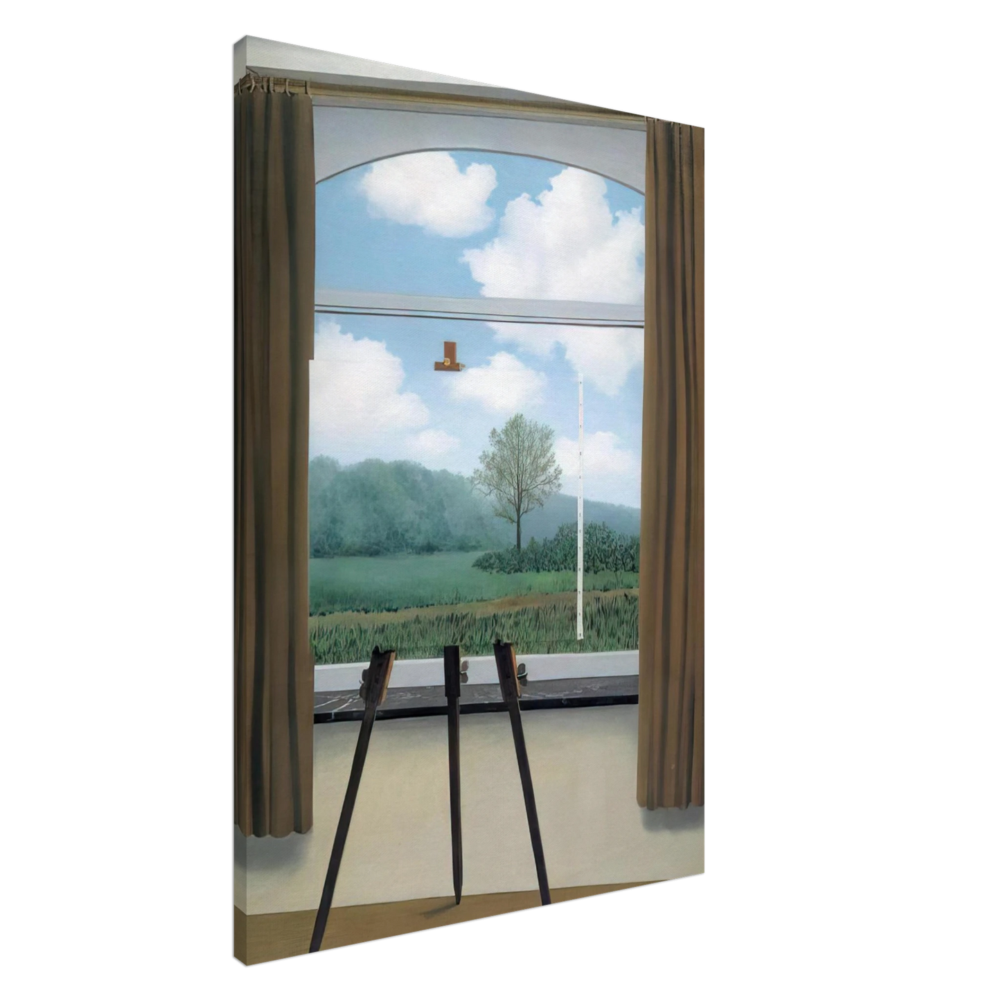 Rene Magritte - THE HUMAN CONDITION 1933 Canvas - 20x30 cm / 8x12 inches-canvas