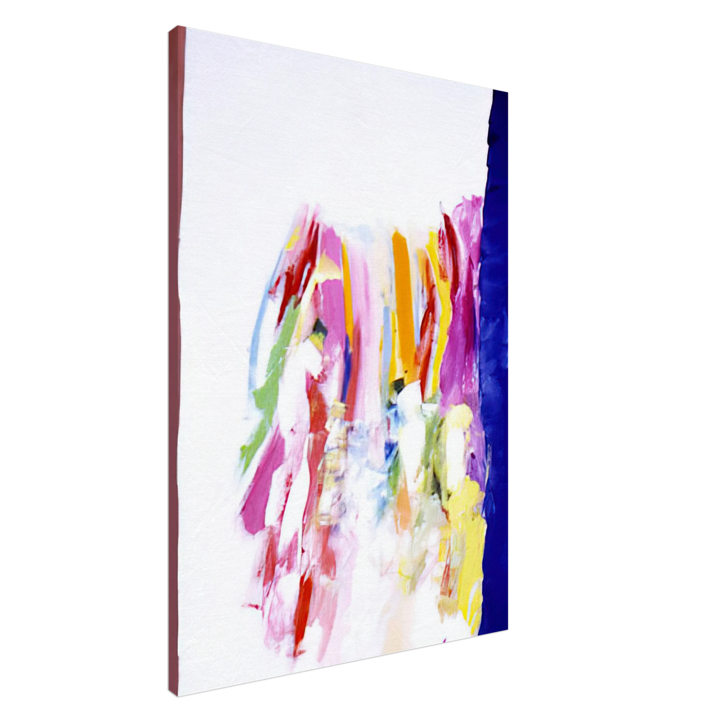 Ronnie Landfield - Jubilant Blue - 1972 Canvas - 20x30 cm / 8x12 inches-canvas