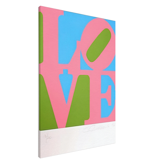 Robert Indiana - The Book of Love #11 Canvas - 20x30 cm / 8x12 inches-canvas