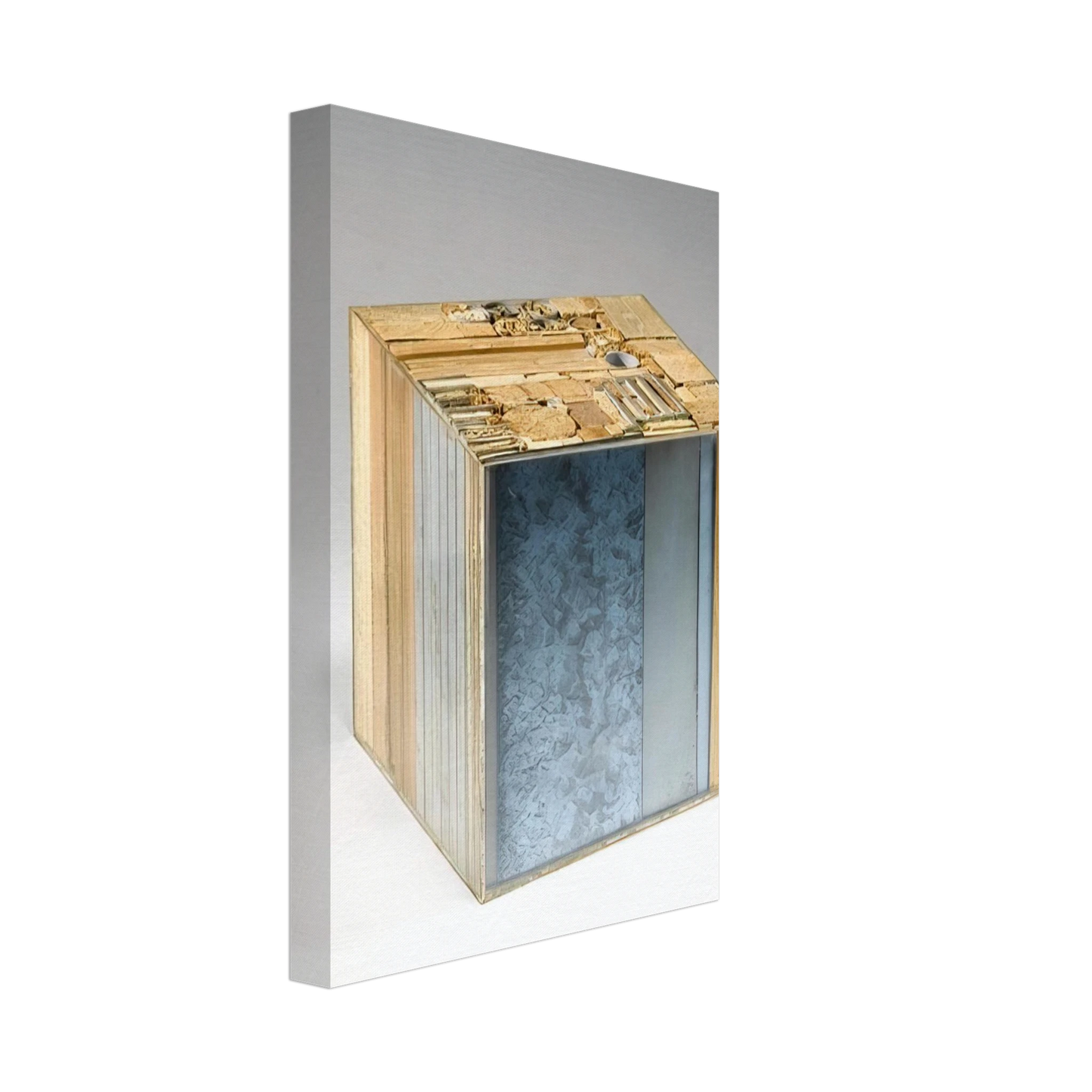 Alighiero Boetti - CUBO 1968 Canvas - 40x60 cm / 16x24 inches-canvas