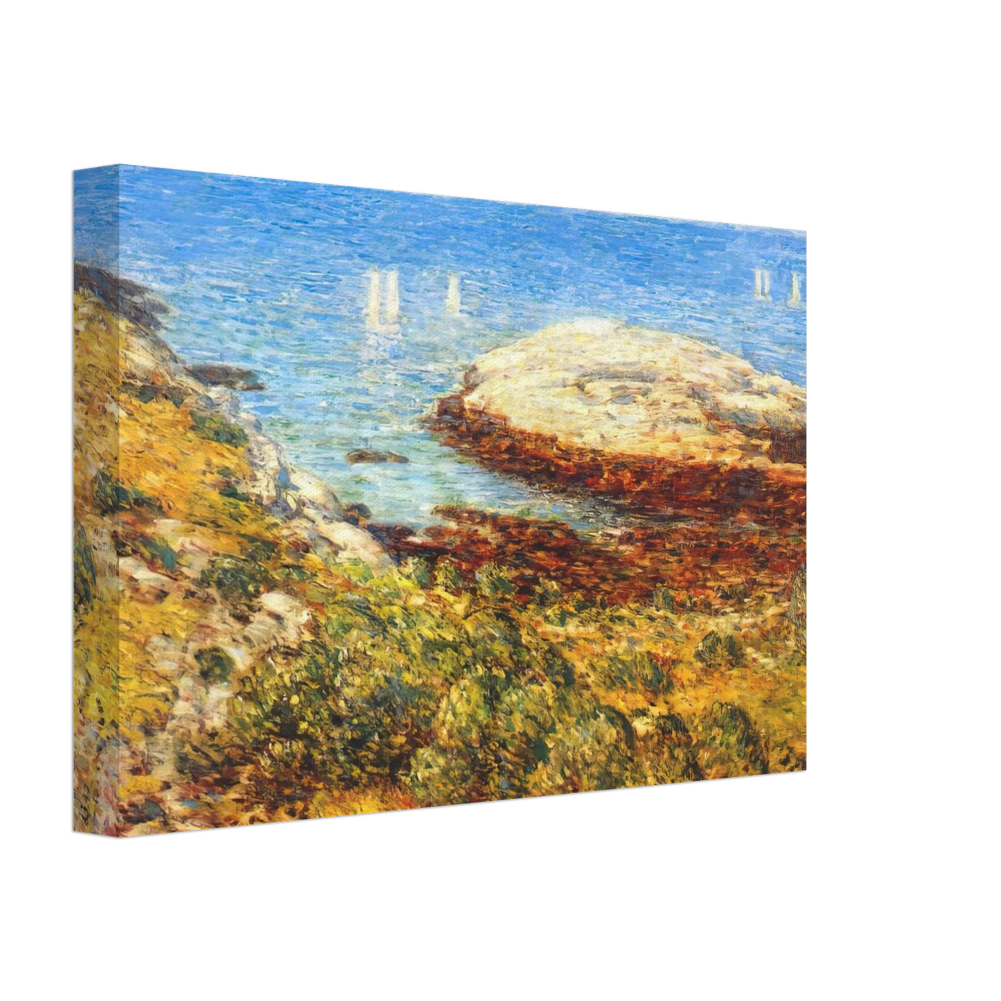 Childe Hassam - Early morning calm Canvas - 40x60 cm / 16x24 inches-canvas