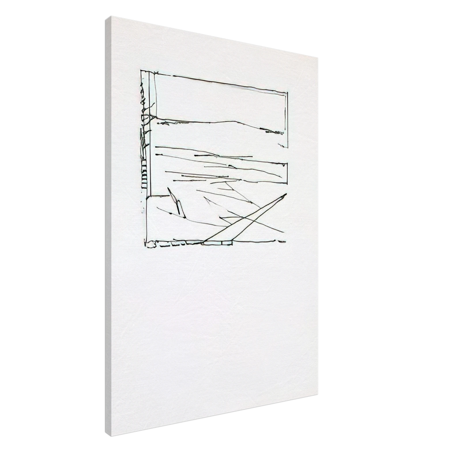 Brice Marden - Greece Summer - 1974 Canvas - 20x30 cm / 8x12 inches-canvas