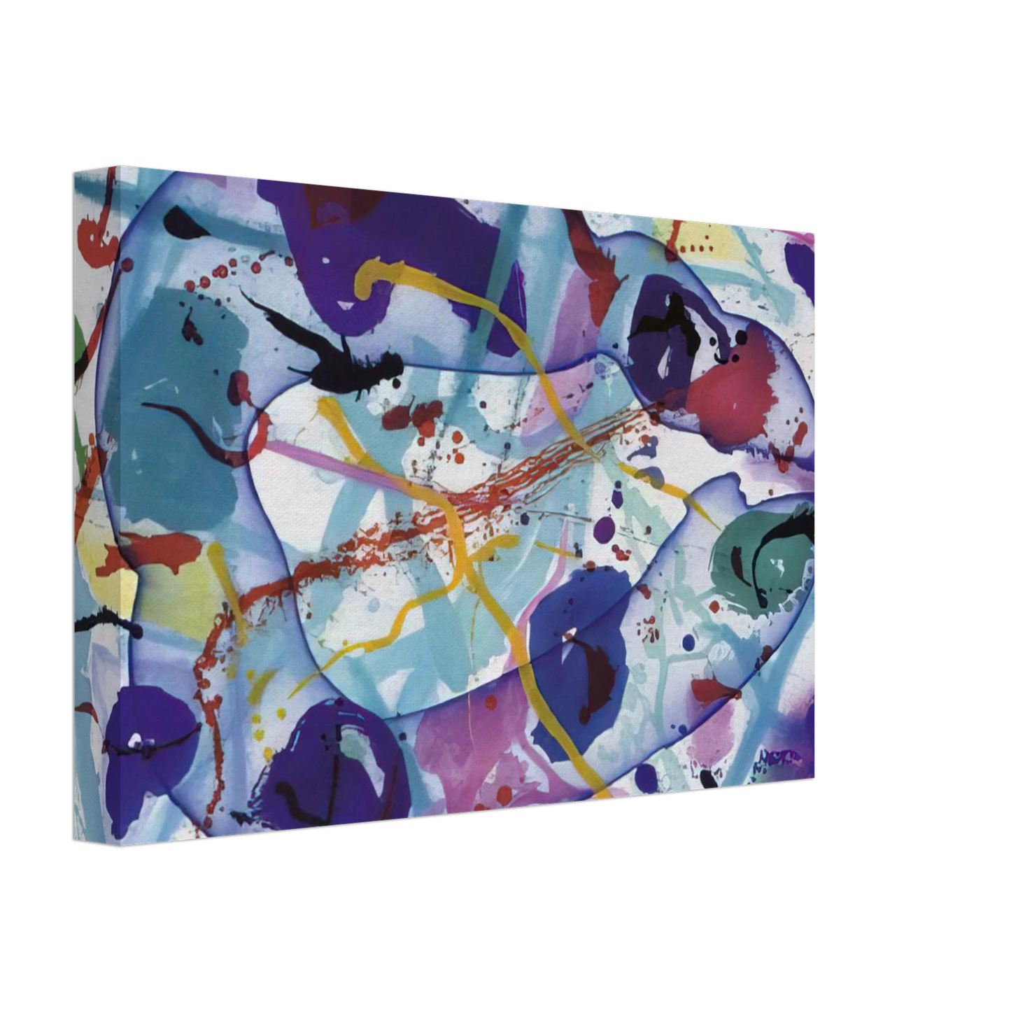 Sam Francis - Trietto 4  SFE 077RC  Canvas - 40x60 cm / 16x24 inches-canvas