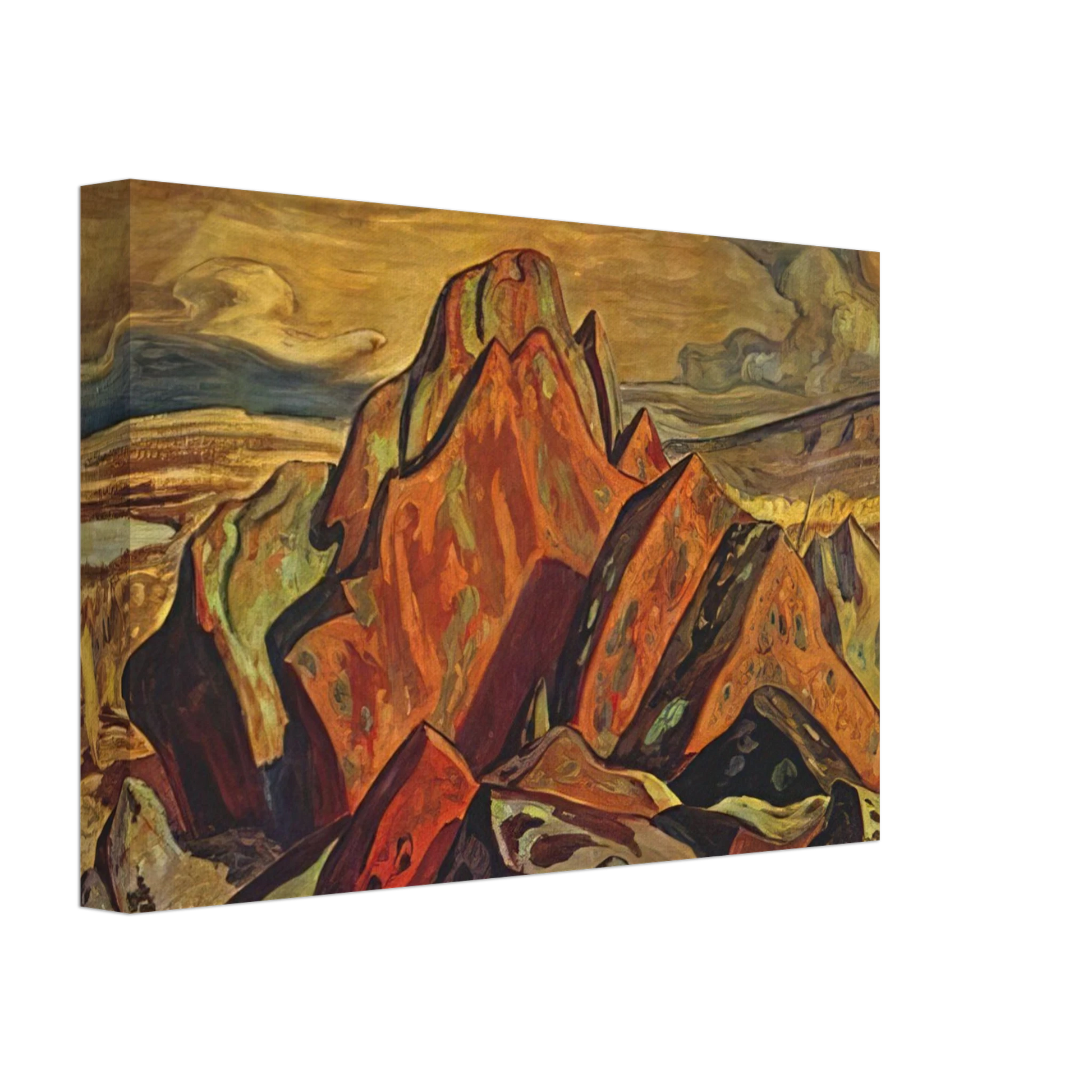 A.Y. Jackson - Hills at Great Bear Lake - 1953 Canvas - 40x60 cm / 16x24 inches-canvas