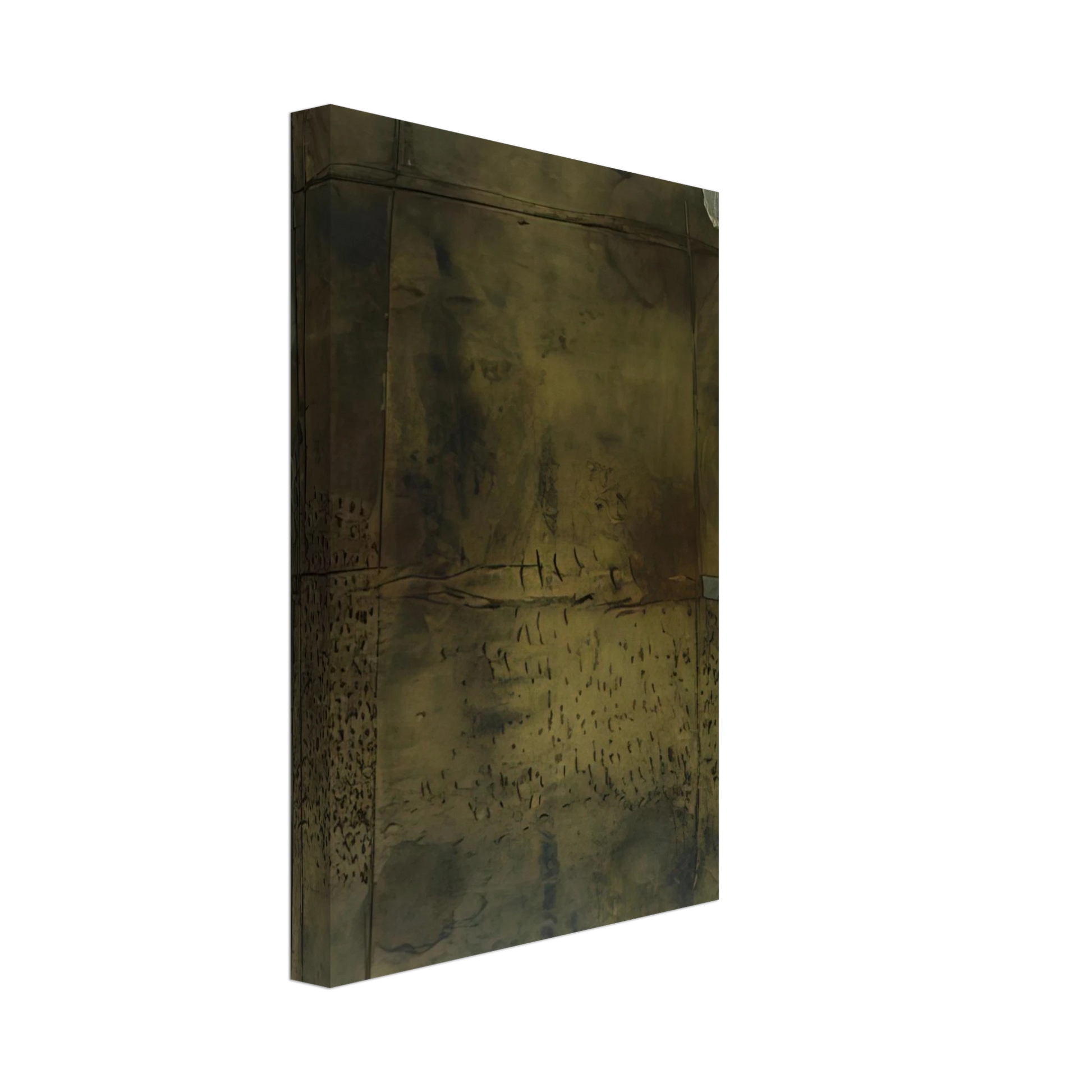 Antoni Tapies - GREY OCHRE 1958 Canvas - 40x60 cm / 16x24 inches-canvas