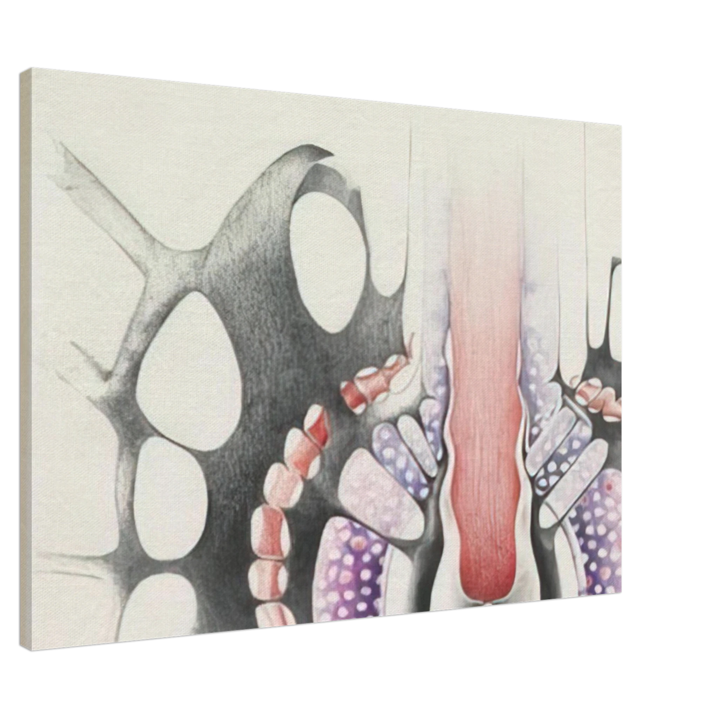 Lee Bontecou - UNTITLED 1967 1 Canvas - 20x30 cm / 8x12 inches-canvas