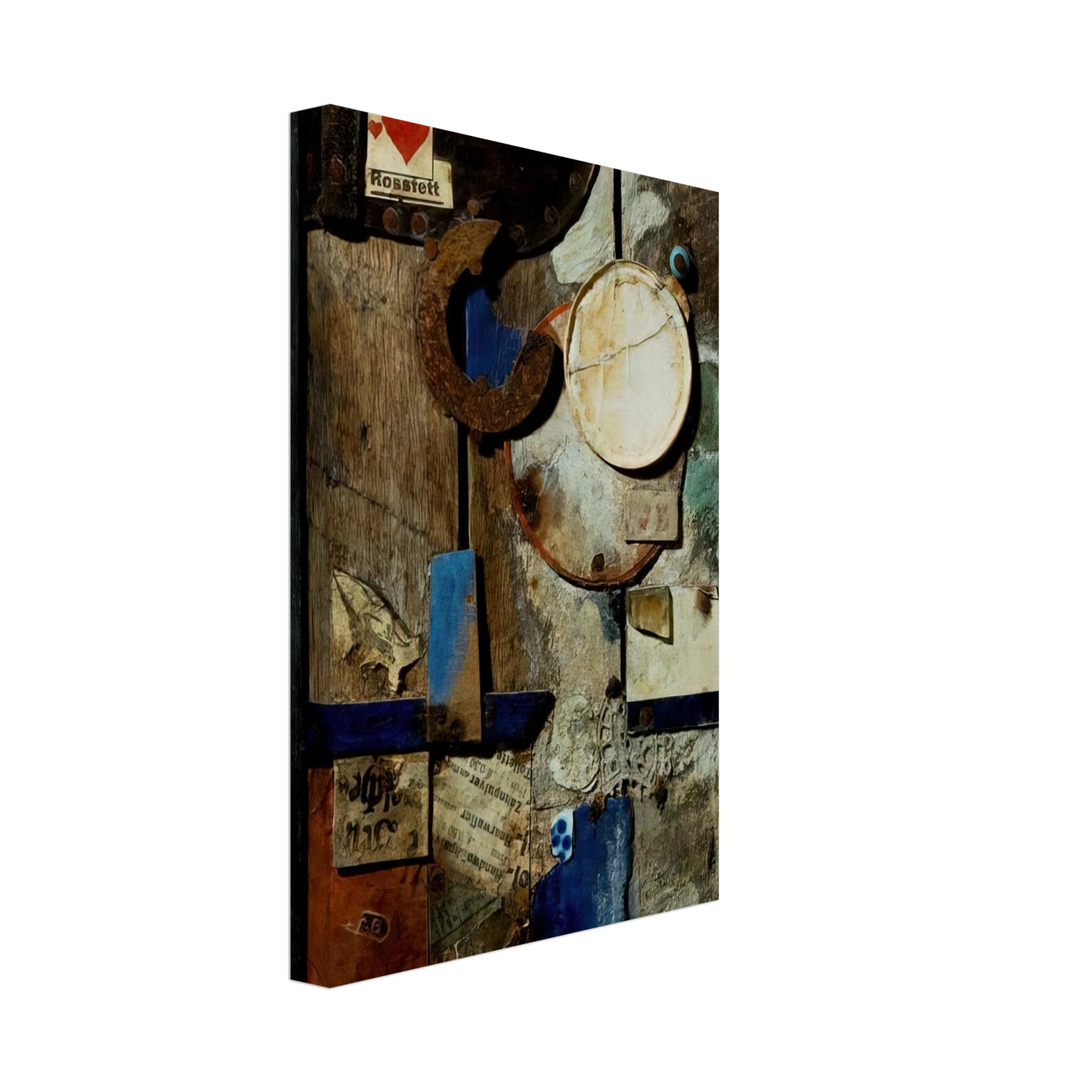 Kurt Schwitters - MERZBILD ROSSFETT 1919 Canvas - 70x100 cm / 28x40 inches-canvas