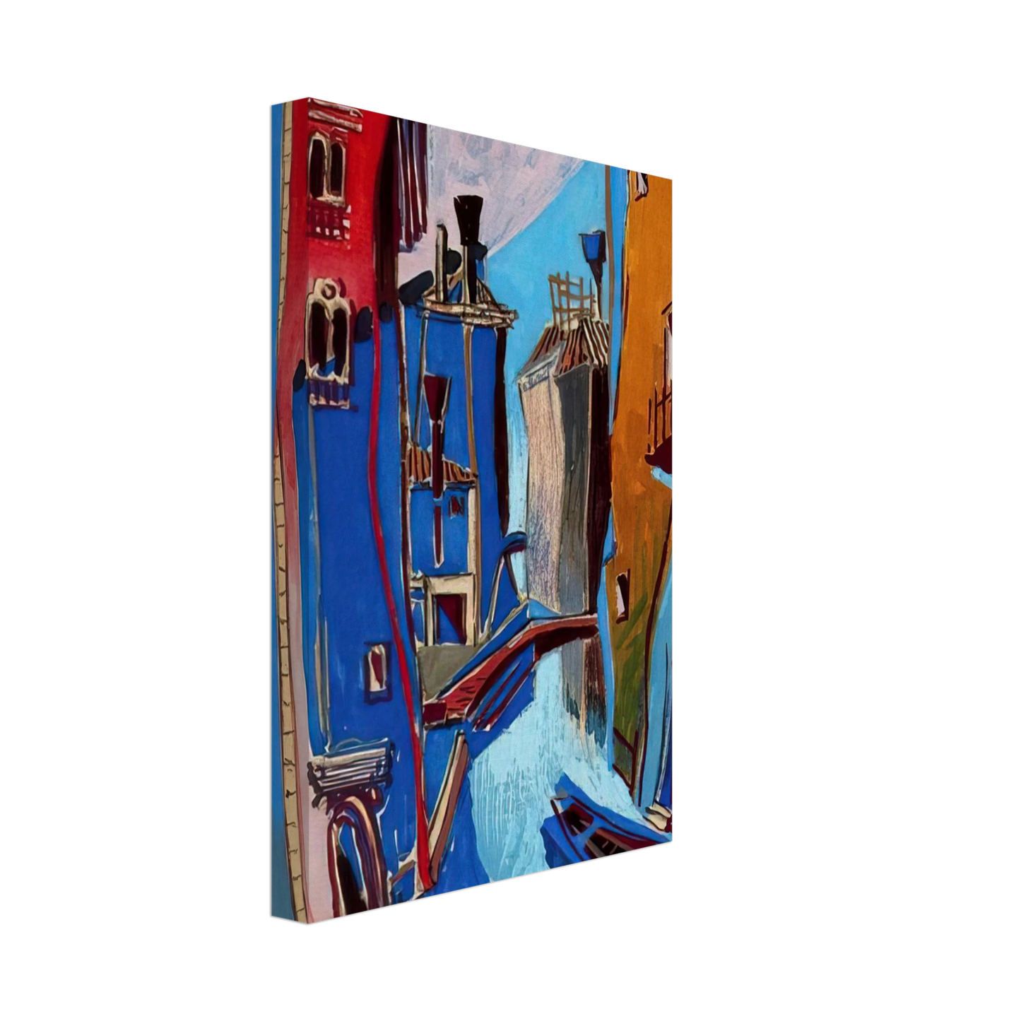 Enrico Prampolini - VENICE 1948 Canvas - 40x60 cm / 16x24 inches-canvas