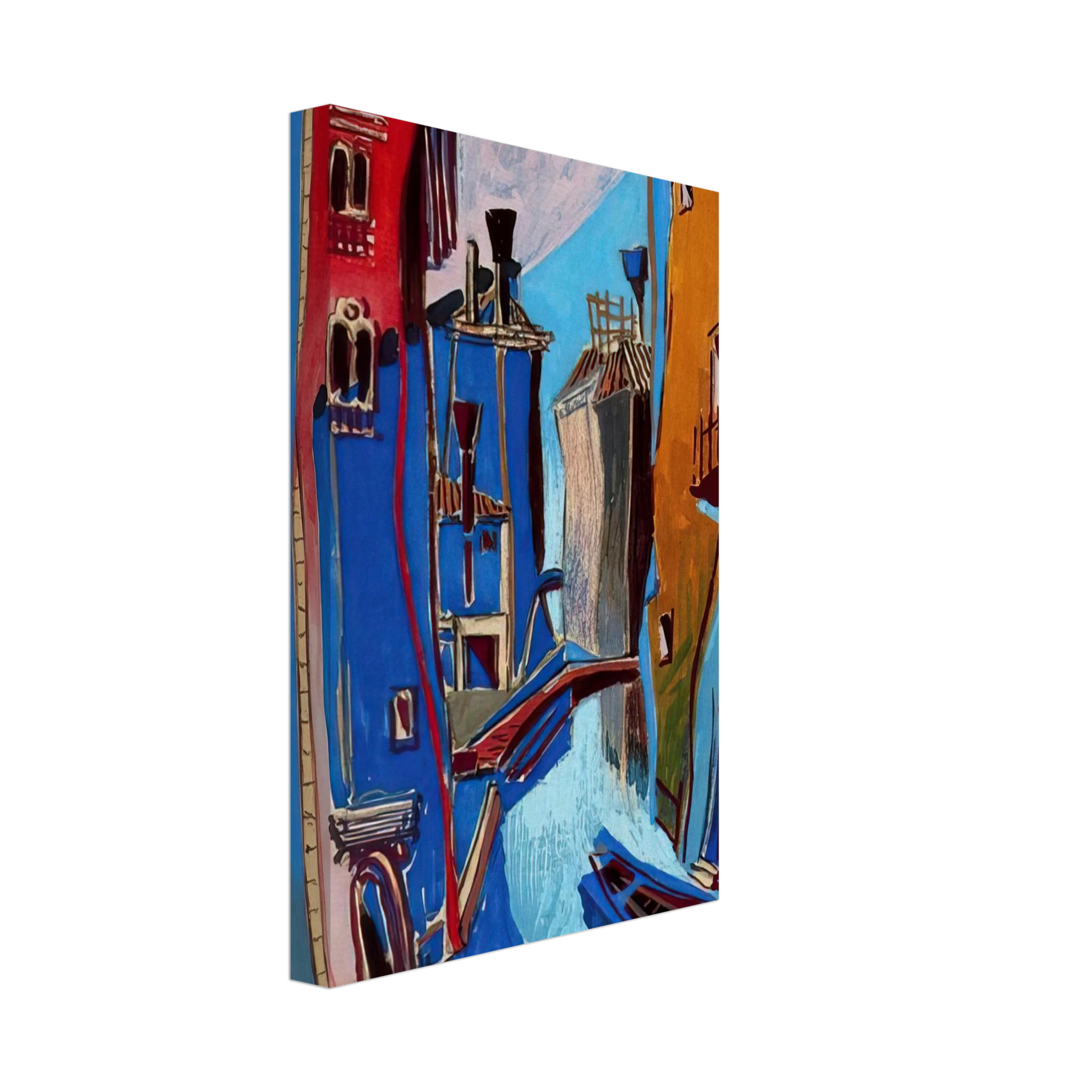 Enrico Prampolini - VENICE 1948 Canvas - 40x60 cm / 16x24 inches-canvas