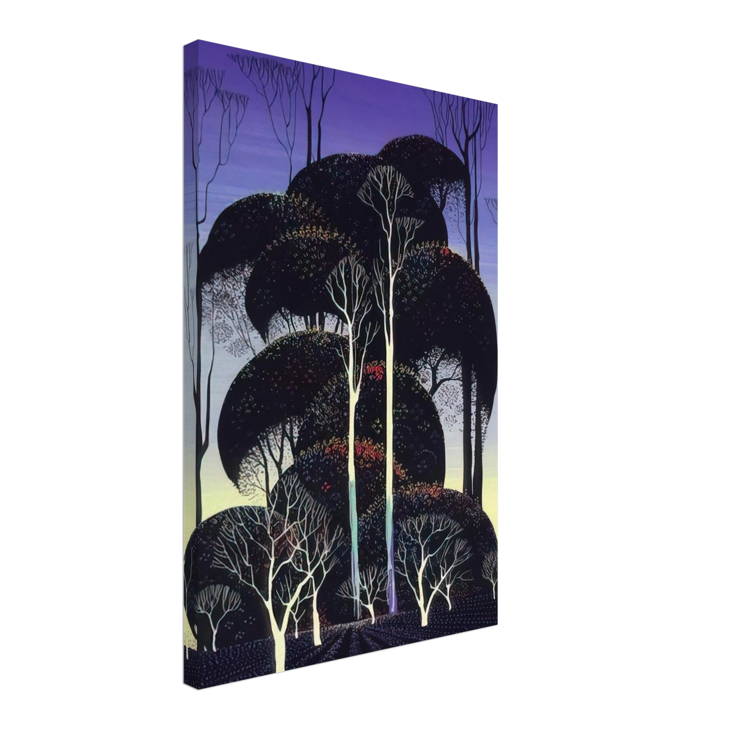Eyvind Earle - Forest Arabesque Canvas - 40x60 cm / 16x24 inches-canvas