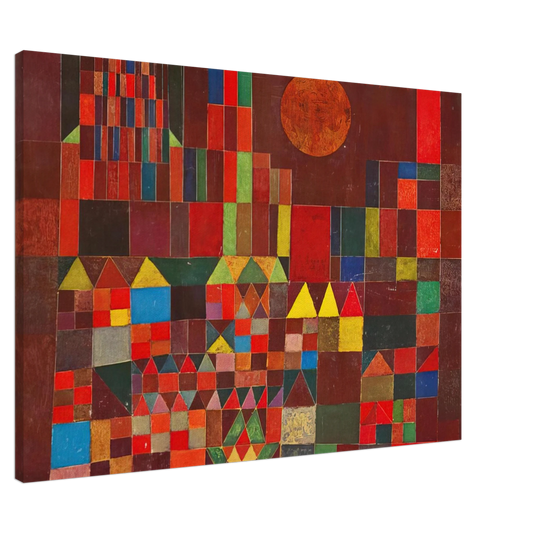 Paul Klee - CASTLE AND SUN 1928 Canvas - 20x30 cm / 8x12 inches-canvas