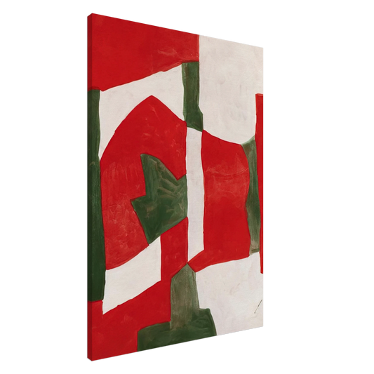 Serge Poliakoff - Untitled - Tachisme Canvas - 20x30 cm / 8x12 inches-canvas