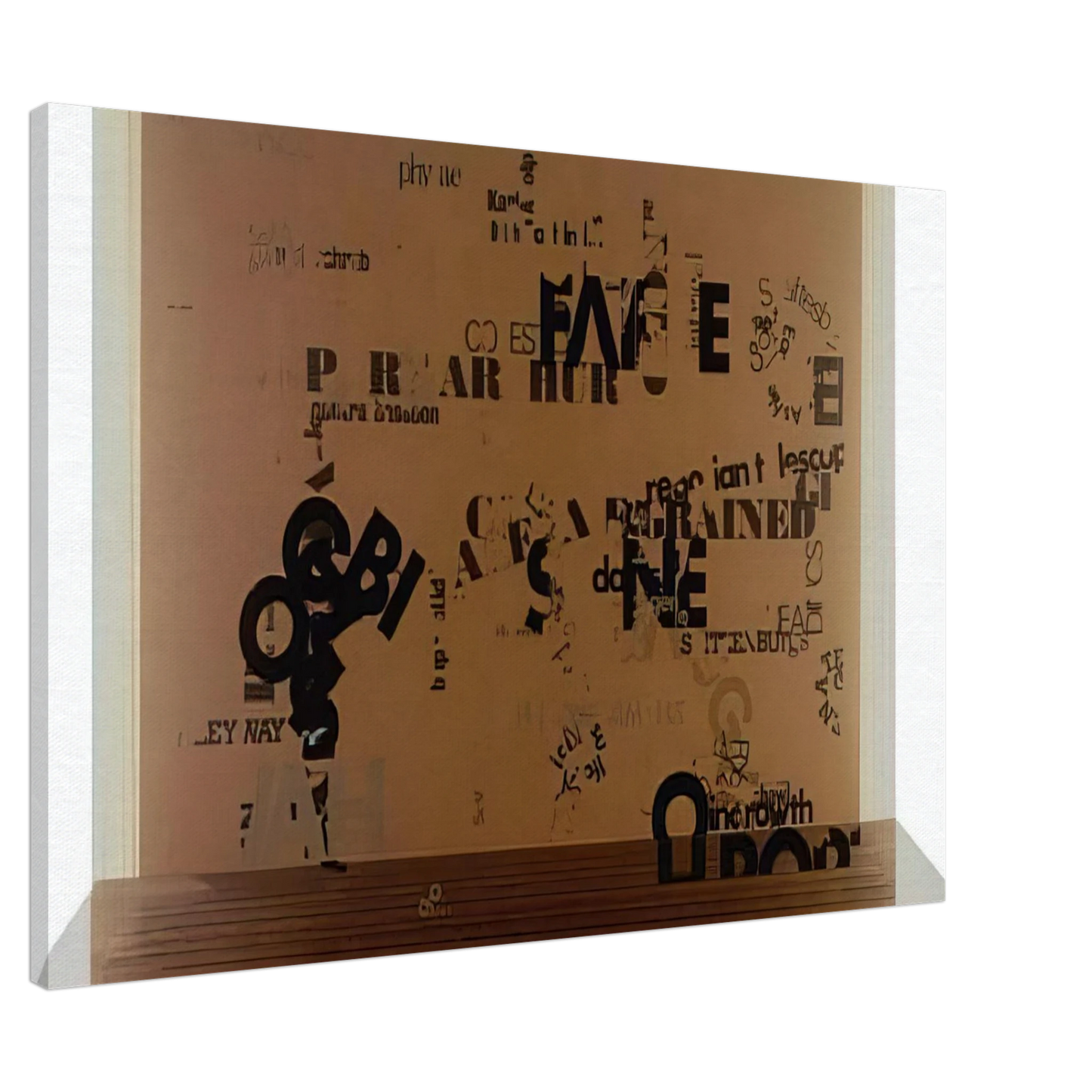 John Cage - Not Wanting To Say Anything About Marcel, I - 1969 Canvas - 20x30 cm / 8x12 inches-canvas