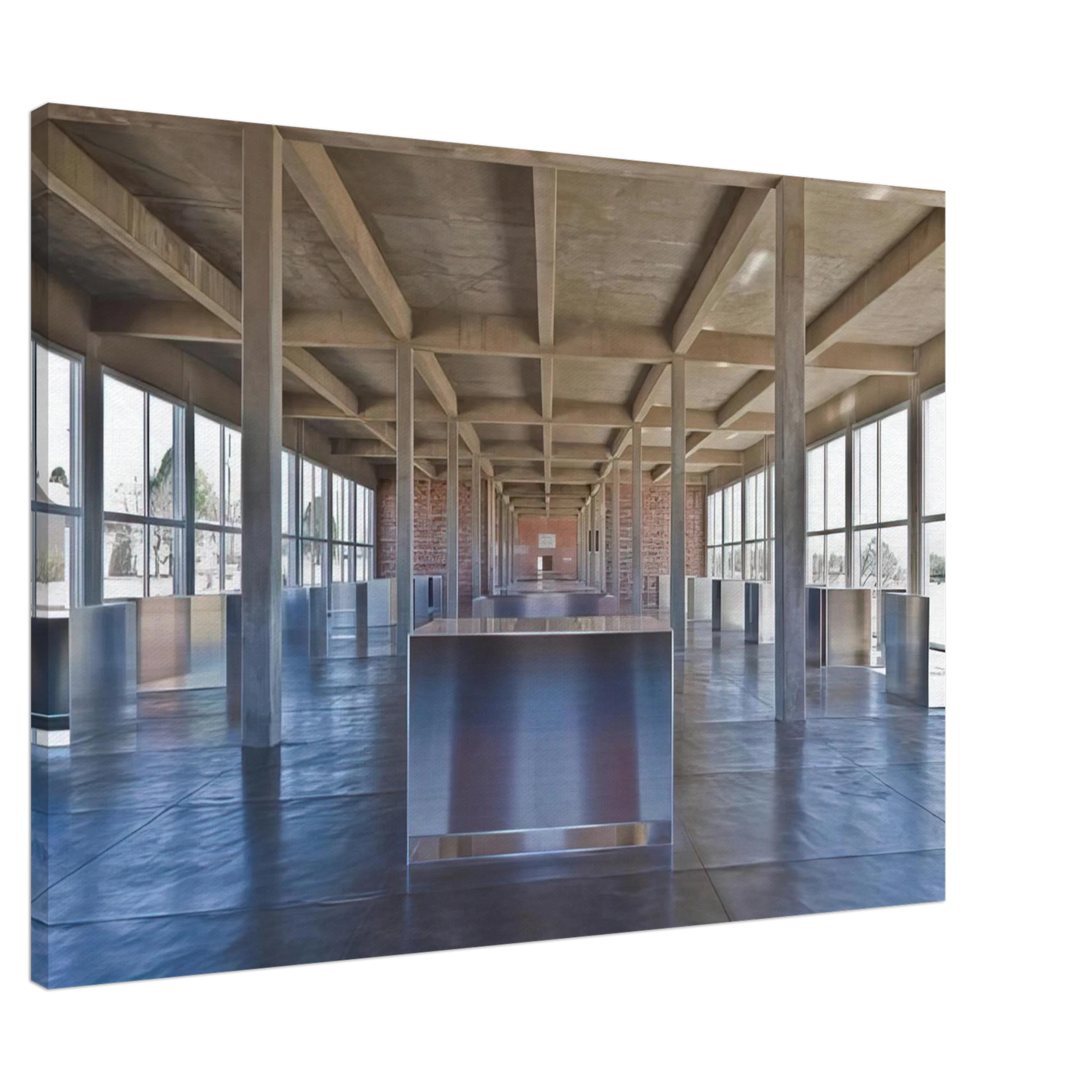 Donald Judd - Untitled 100 Untitled Works in Mill Aluminium - 1986 Canvas - 20x30 cm / 8x12 inches-canvas
