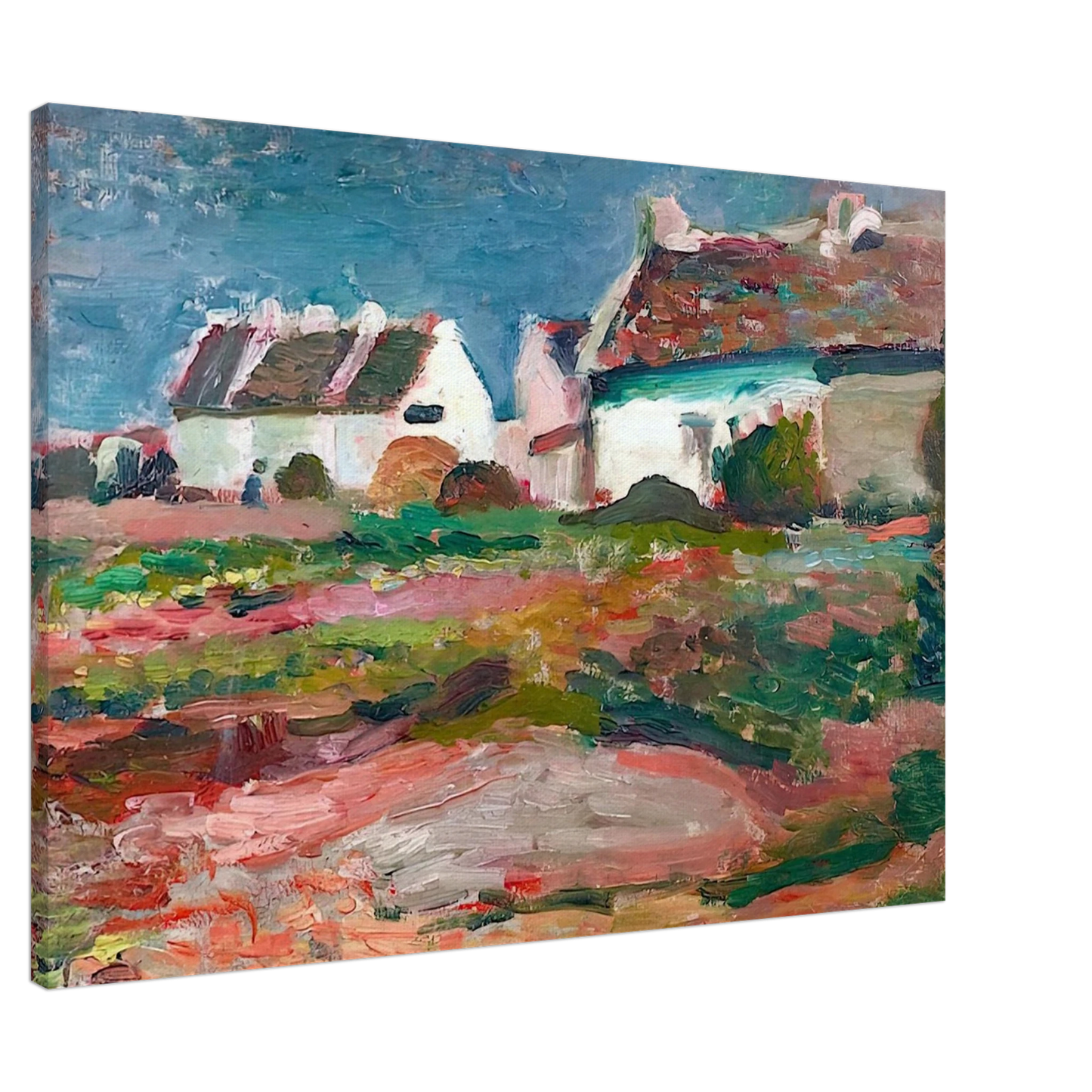 Henri Matisse - MAISONS A KERVILAHOUEN BELLE ILE 1896 Canvas - 20x30 cm / 8x12 inches-canvas