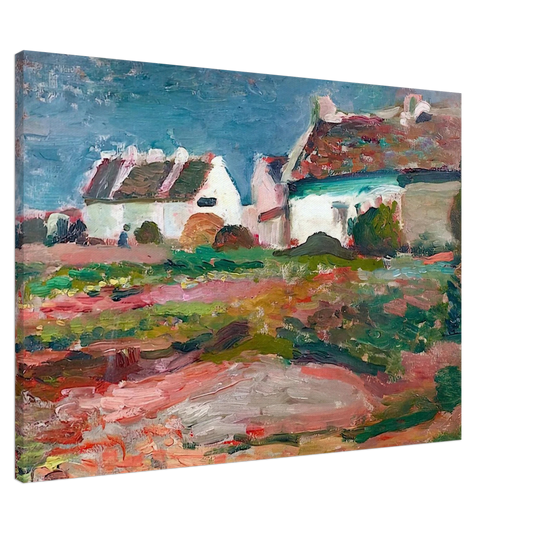 Henri Matisse - MAISONS A KERVILAHOUEN BELLE ILE 1896 Canvas - 20x30 cm / 8x12 inches-canvas