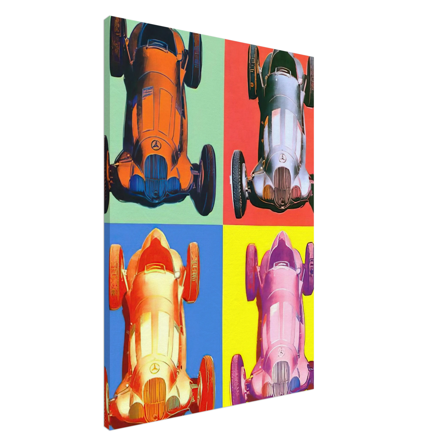 Andy Warhol - Benz Racing Car Canvas - 20x30 cm / 8x12 inches-canvas